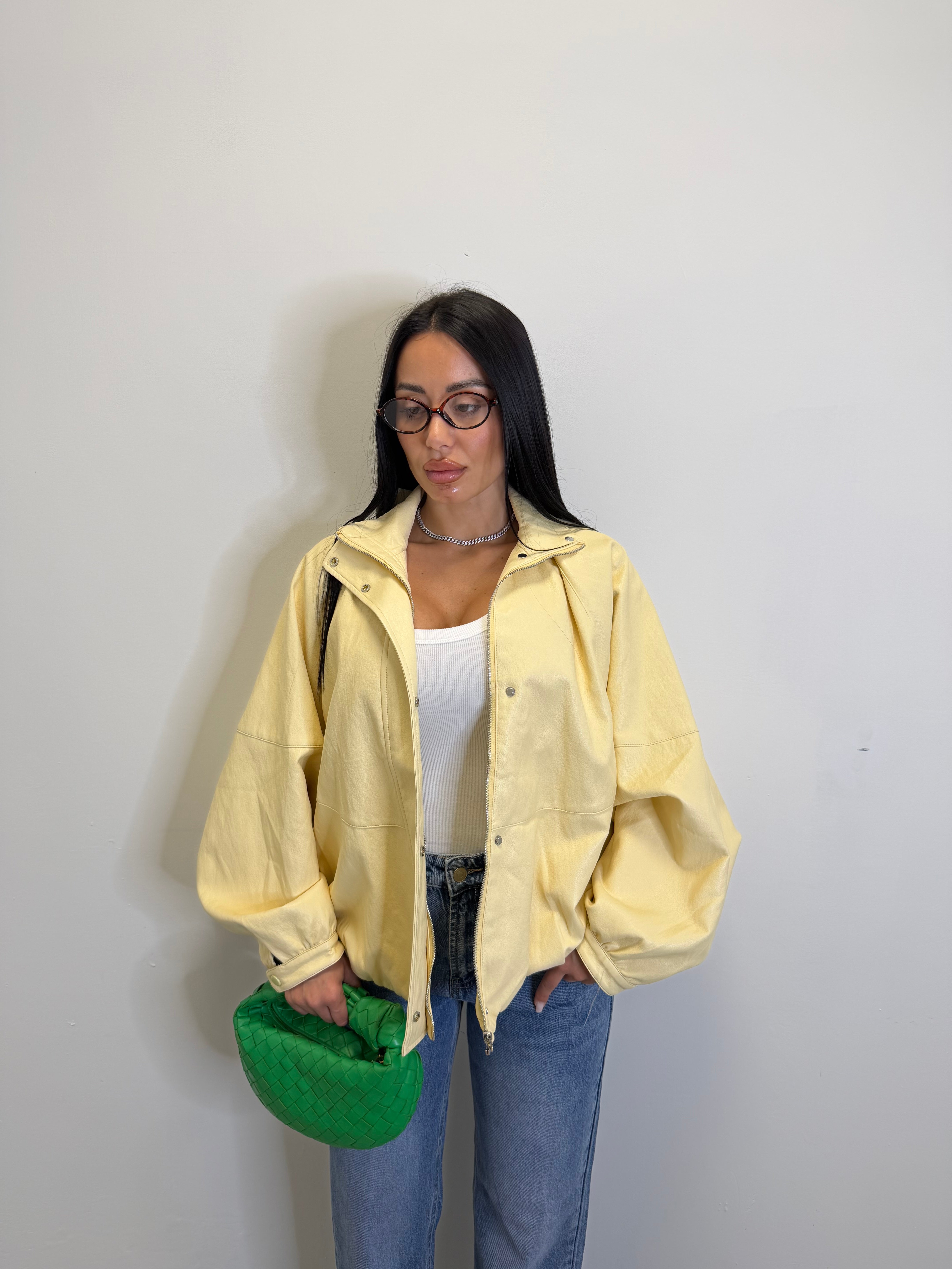 Giubbino oversize giallo