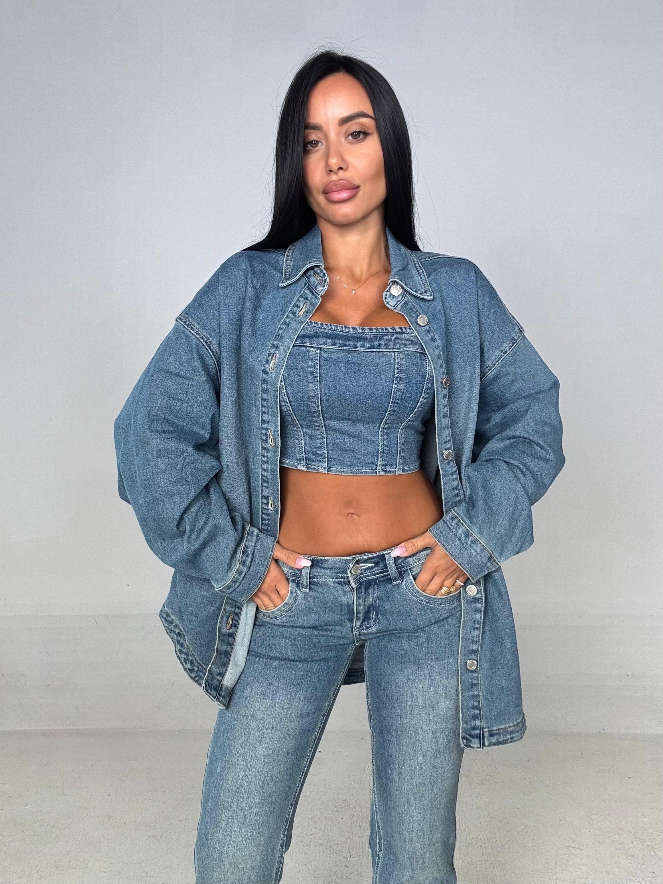 Camicia in denim chiaro