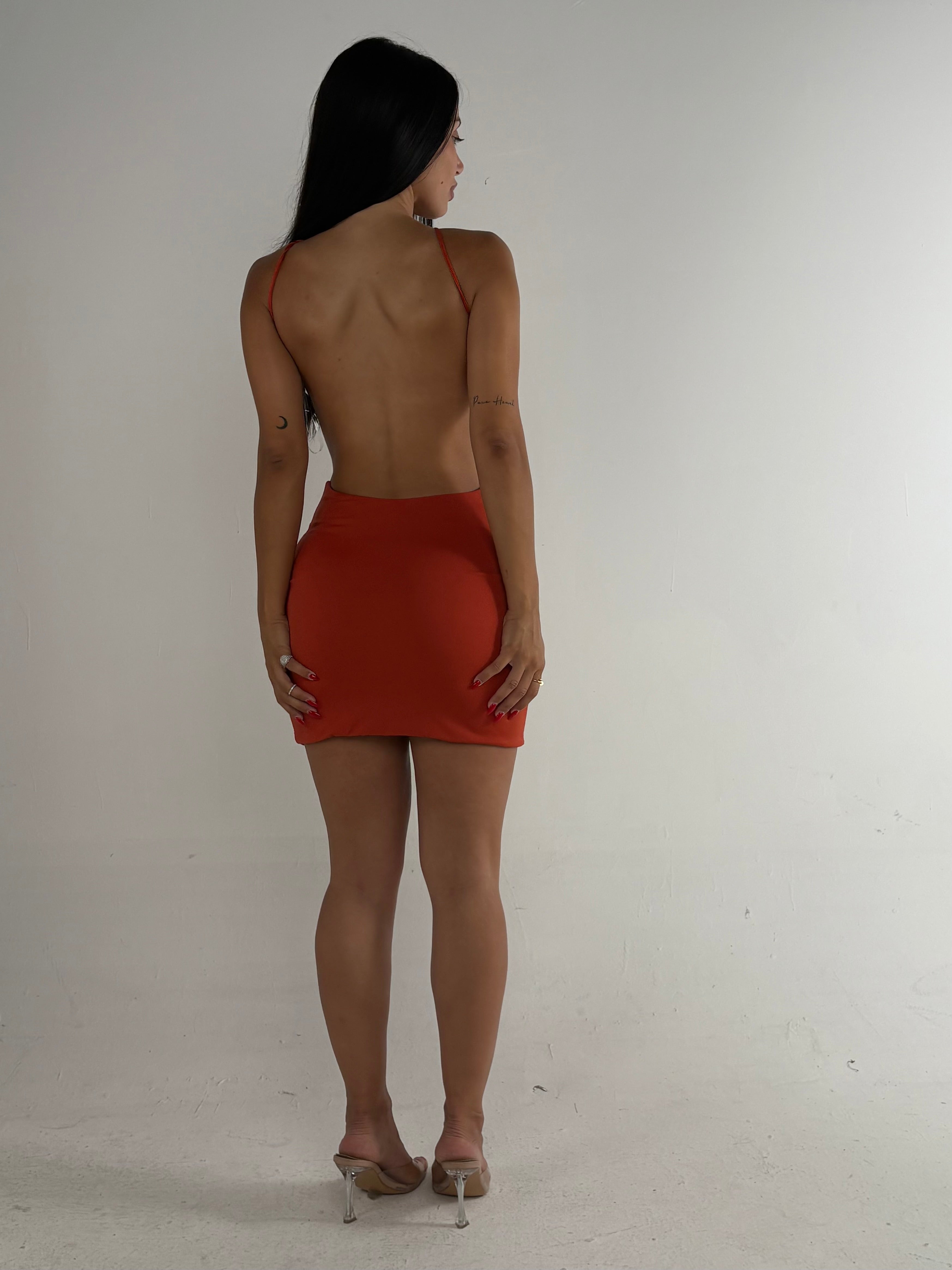 Abito LYDIA corto arancio