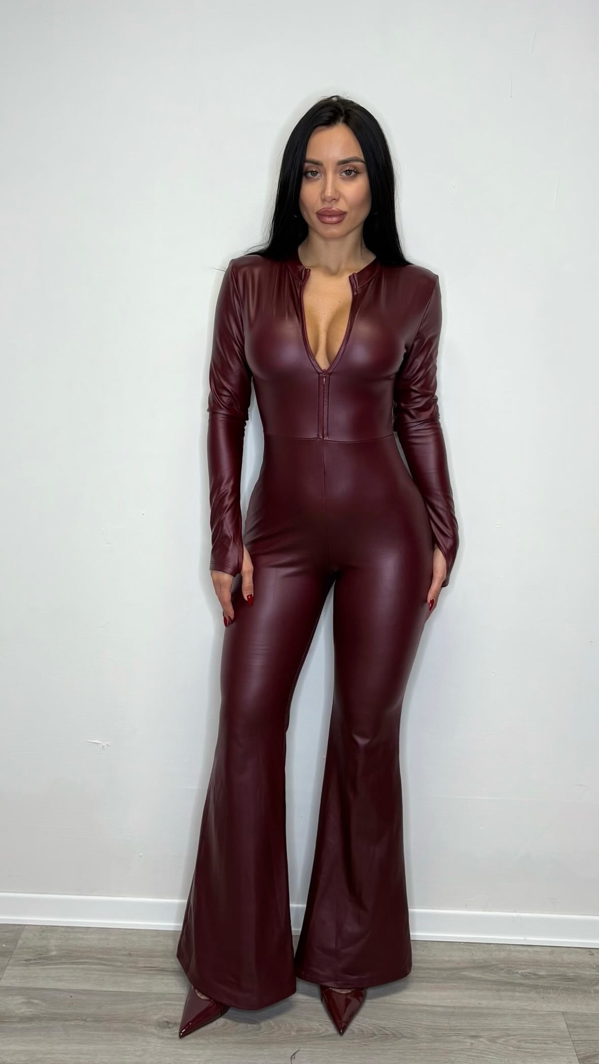 JUMPSUITE in ecopelle