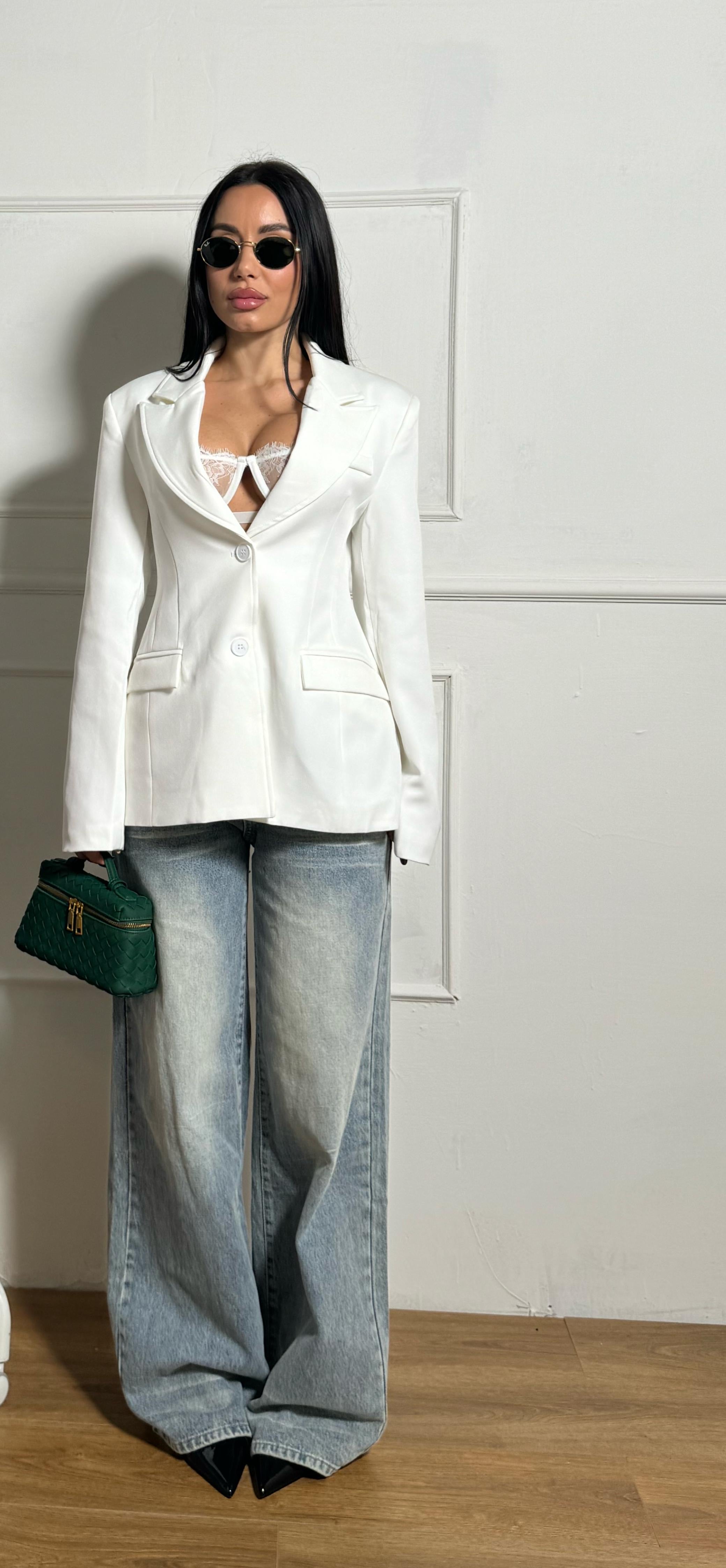 Blazer monopetto avvitato