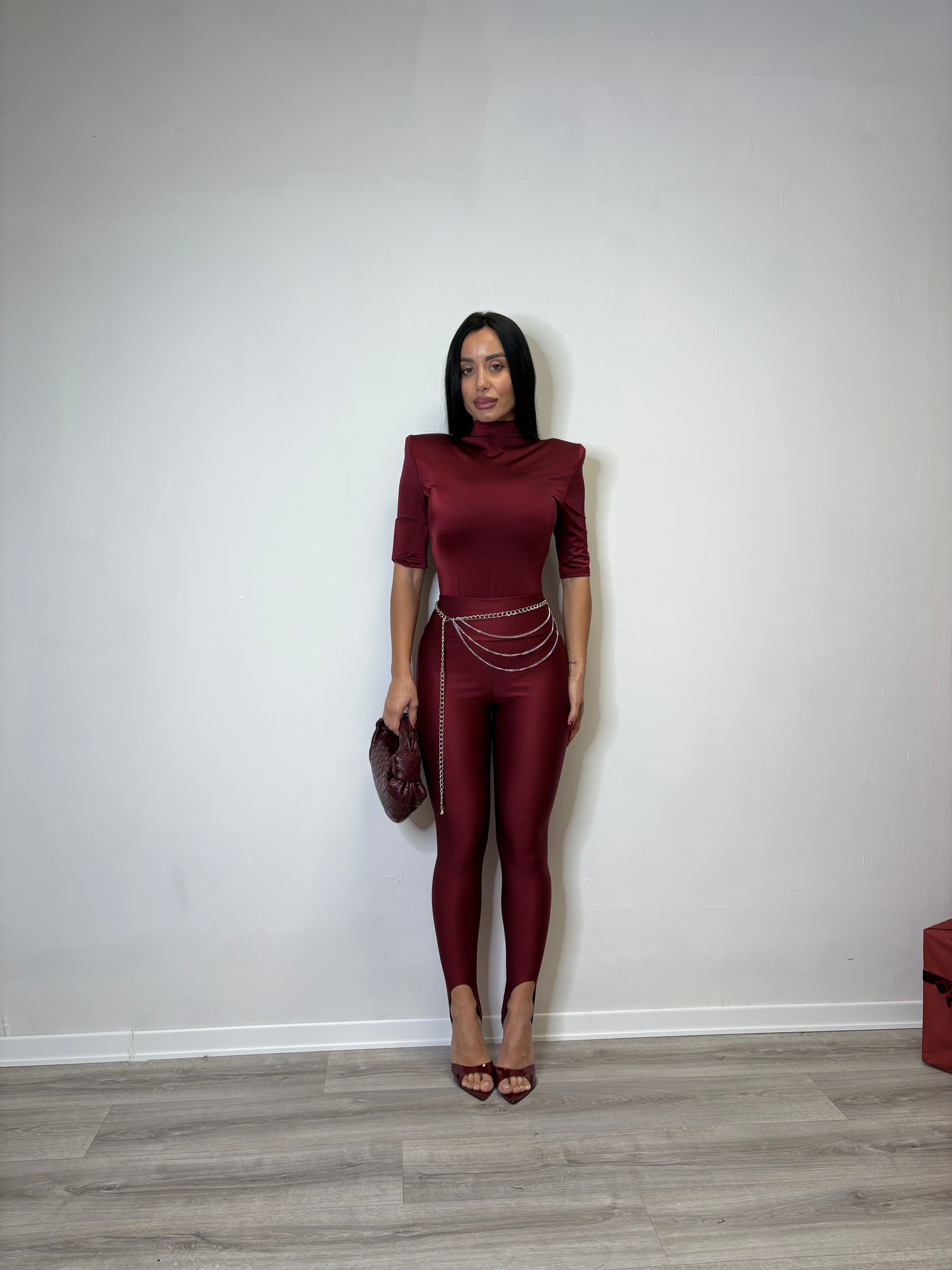 Leggins ghetta bordeaux