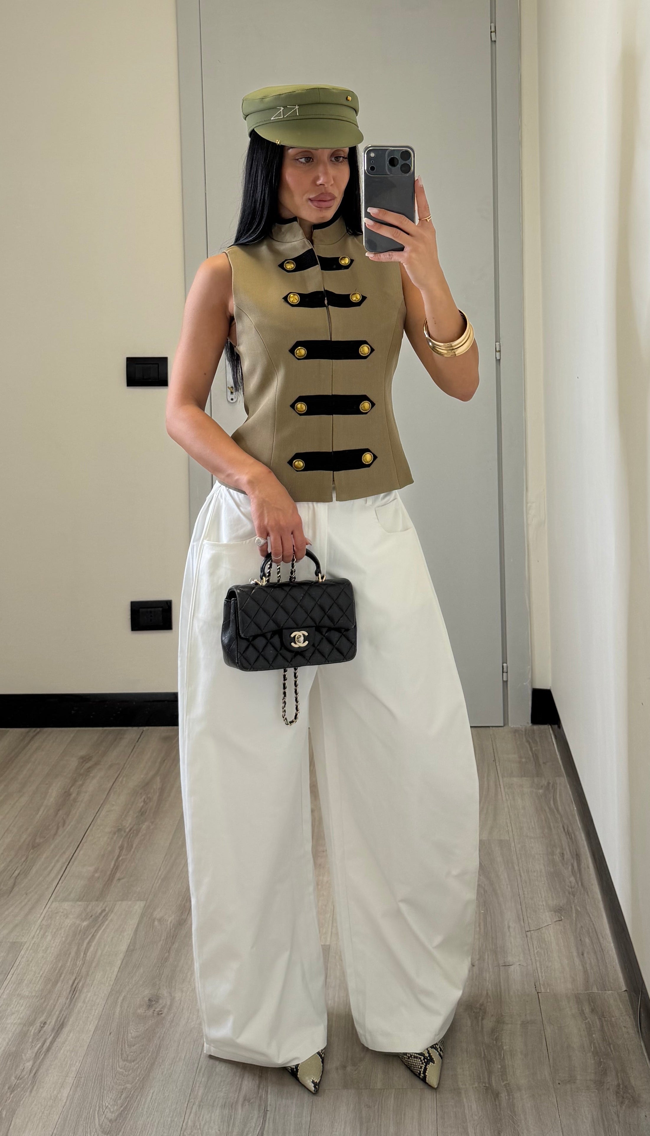 Pantalone ballon bianco