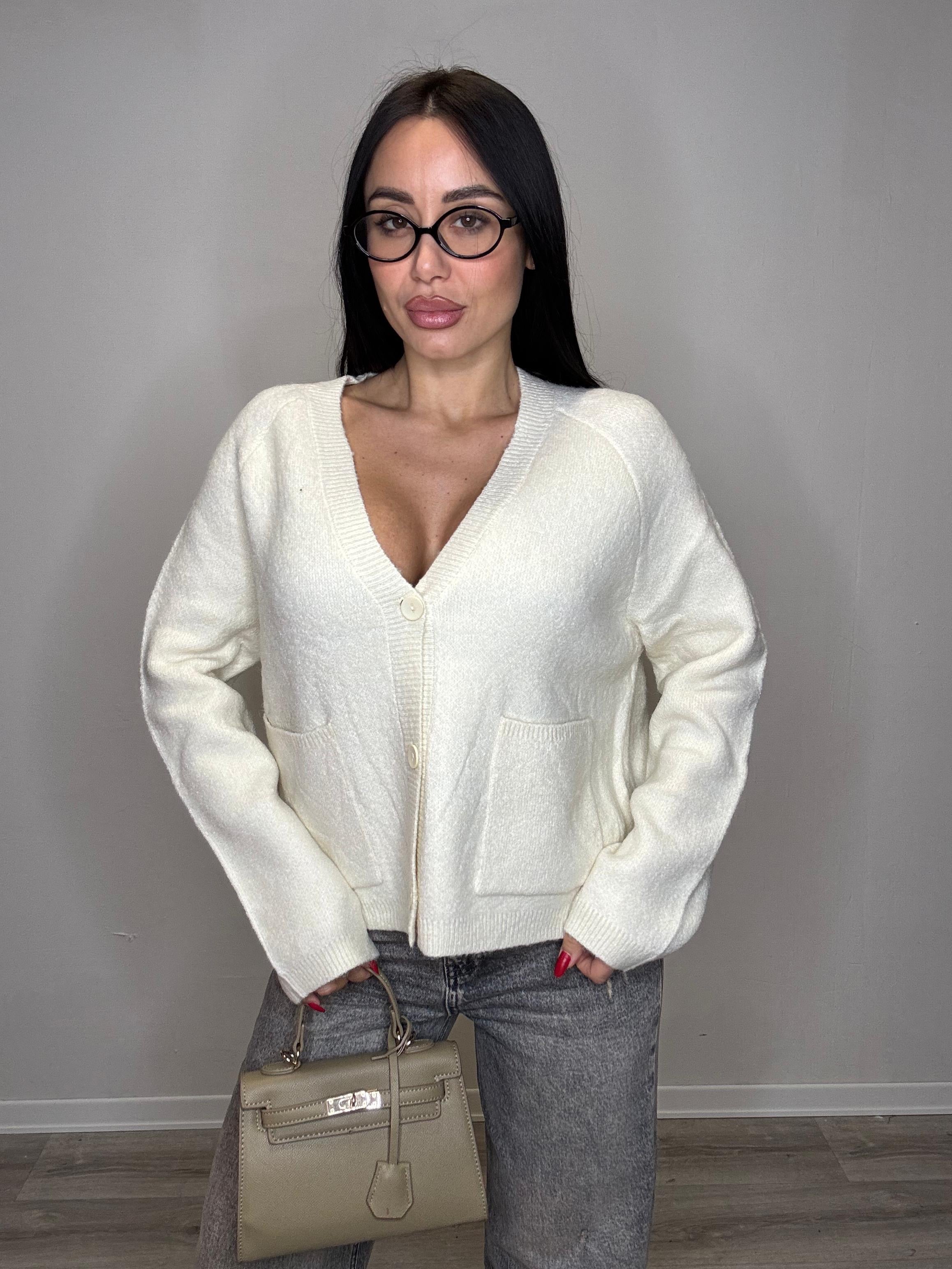 Cardigan con scollo V