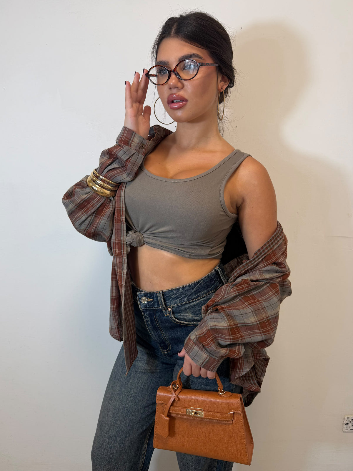 CAMICIA SET PLAID TANK