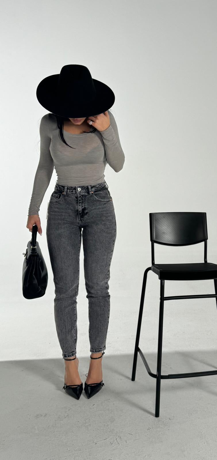 Jeans skinny grigio