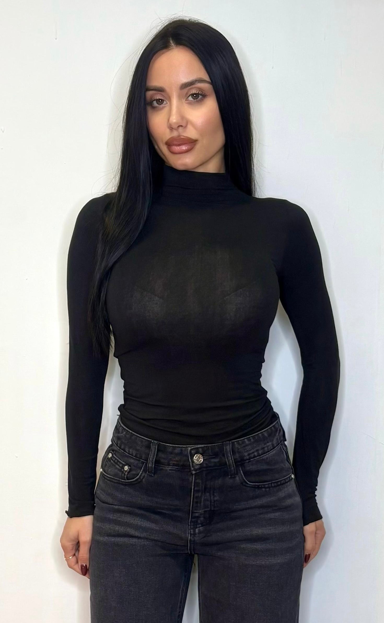 Maglia essential mezzo collo