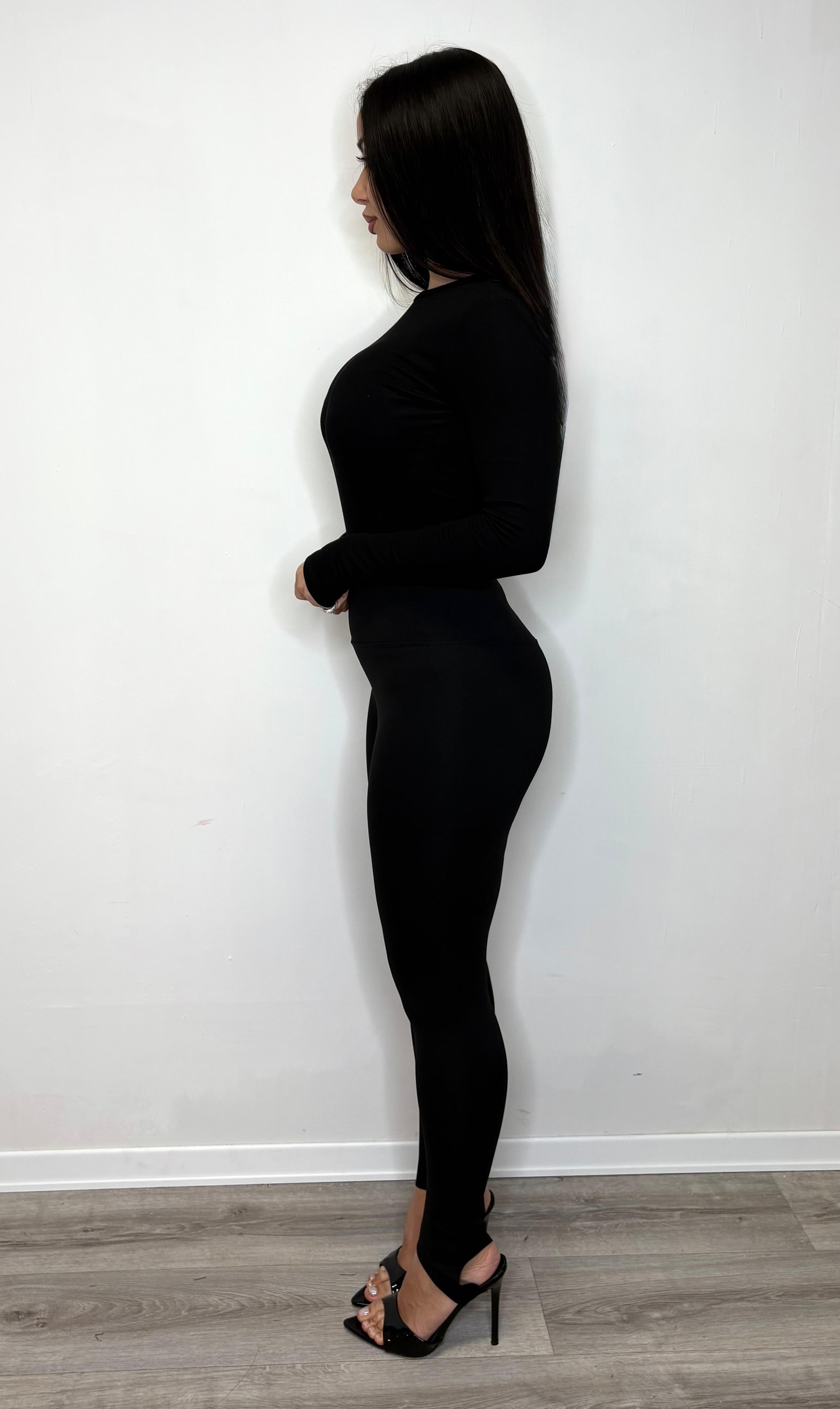 Leggins felpato con ghetta