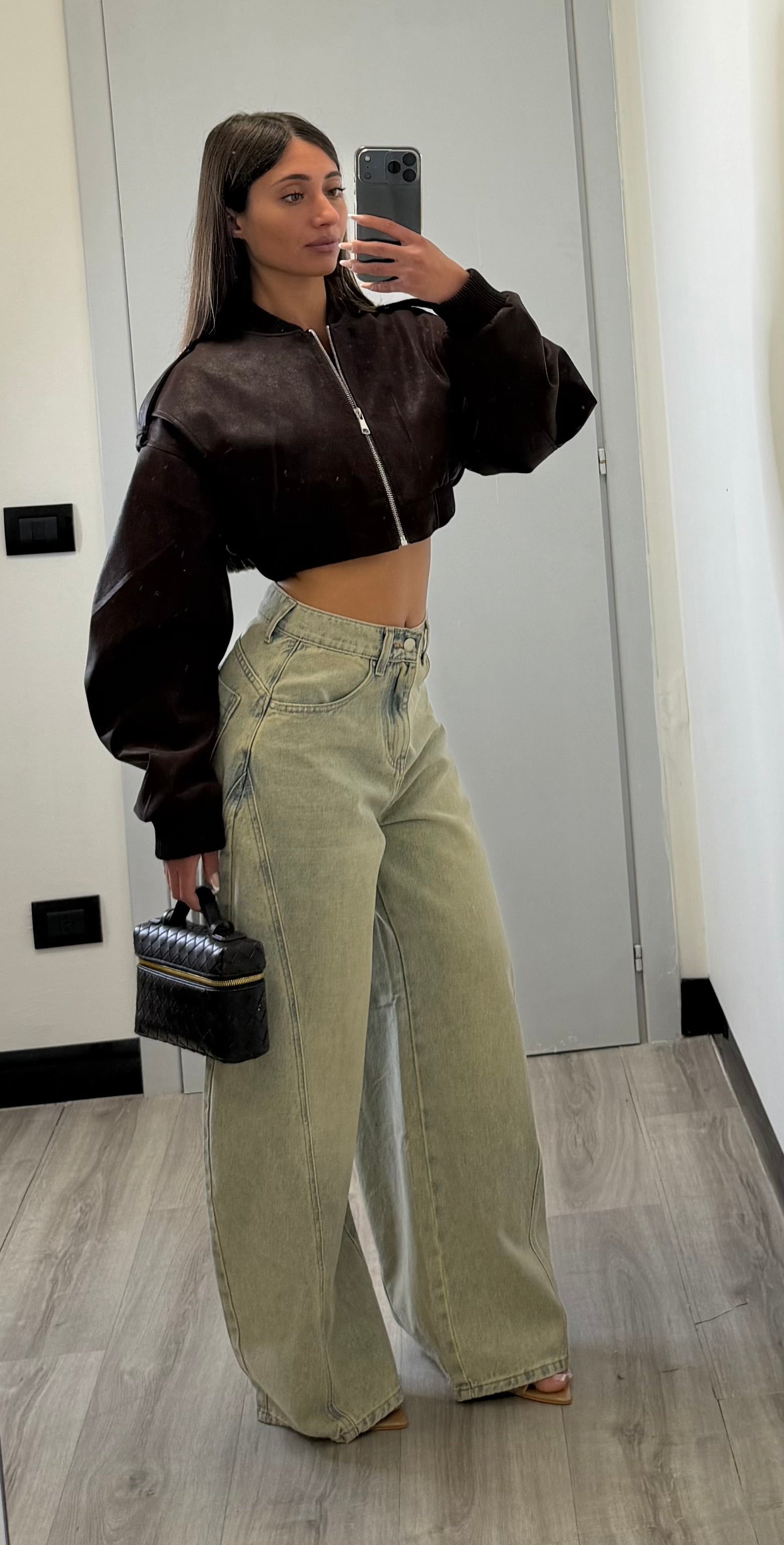 Jeans ballon sabbiato