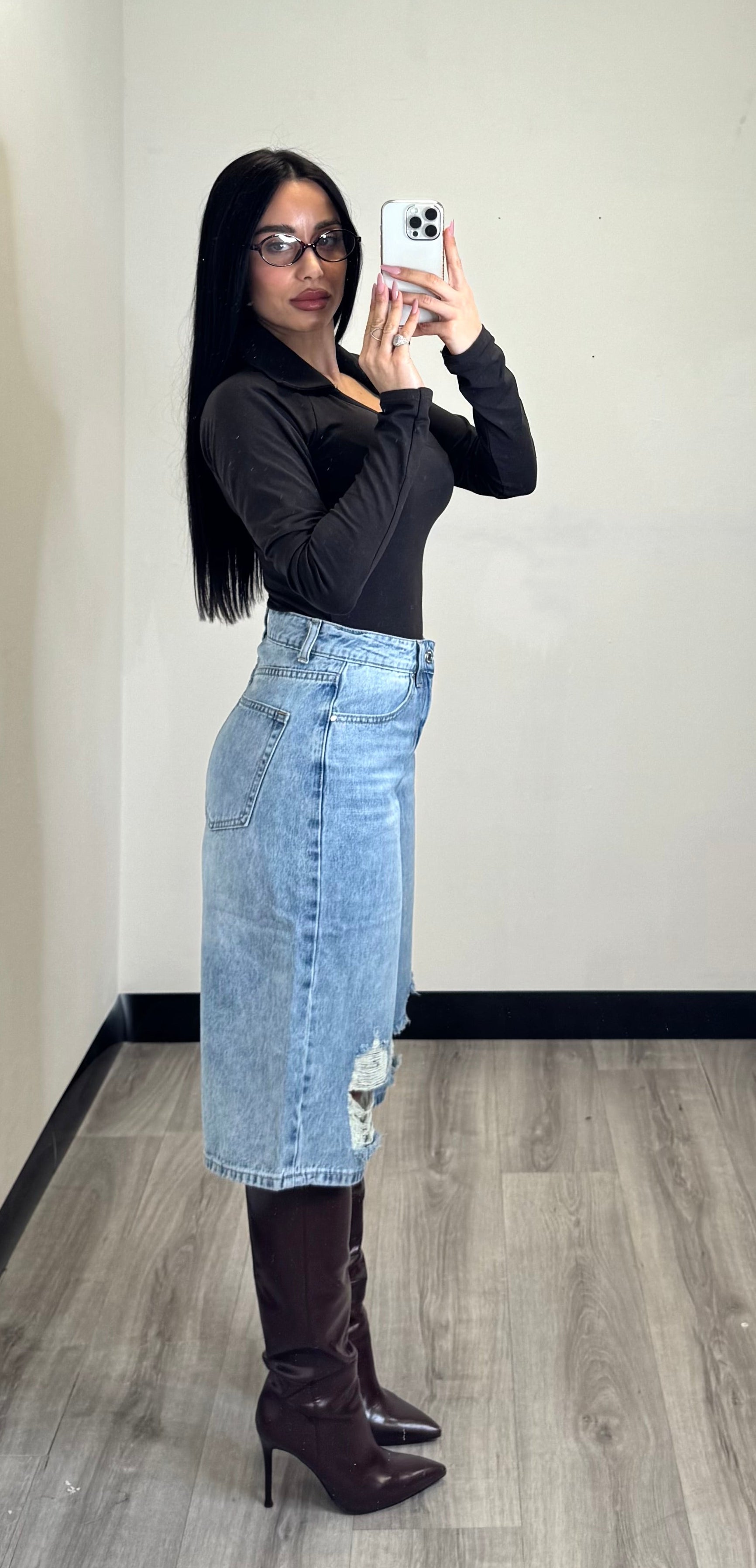 Bermuda di jeans