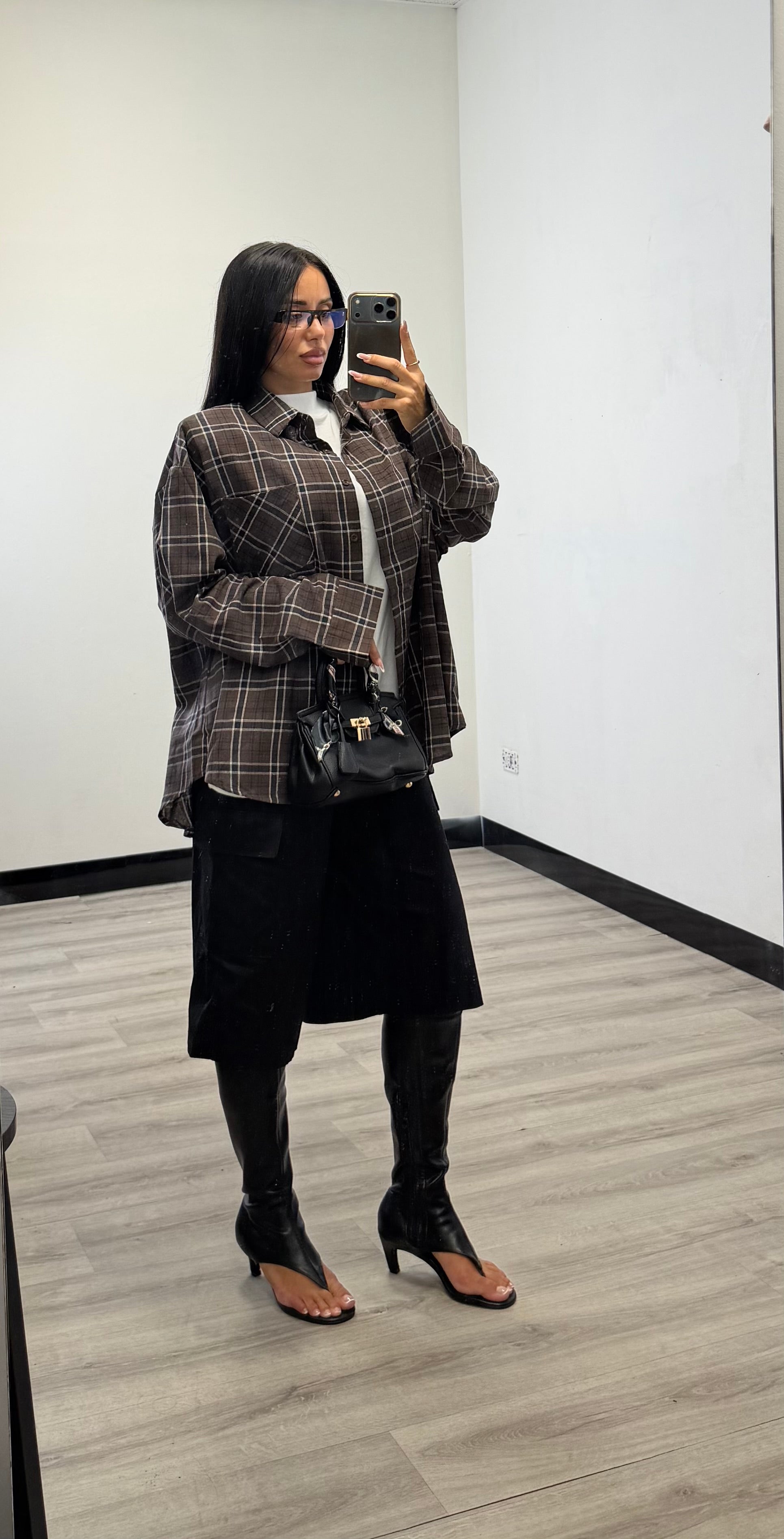 CAMICIA OVERSIZE TARTAN