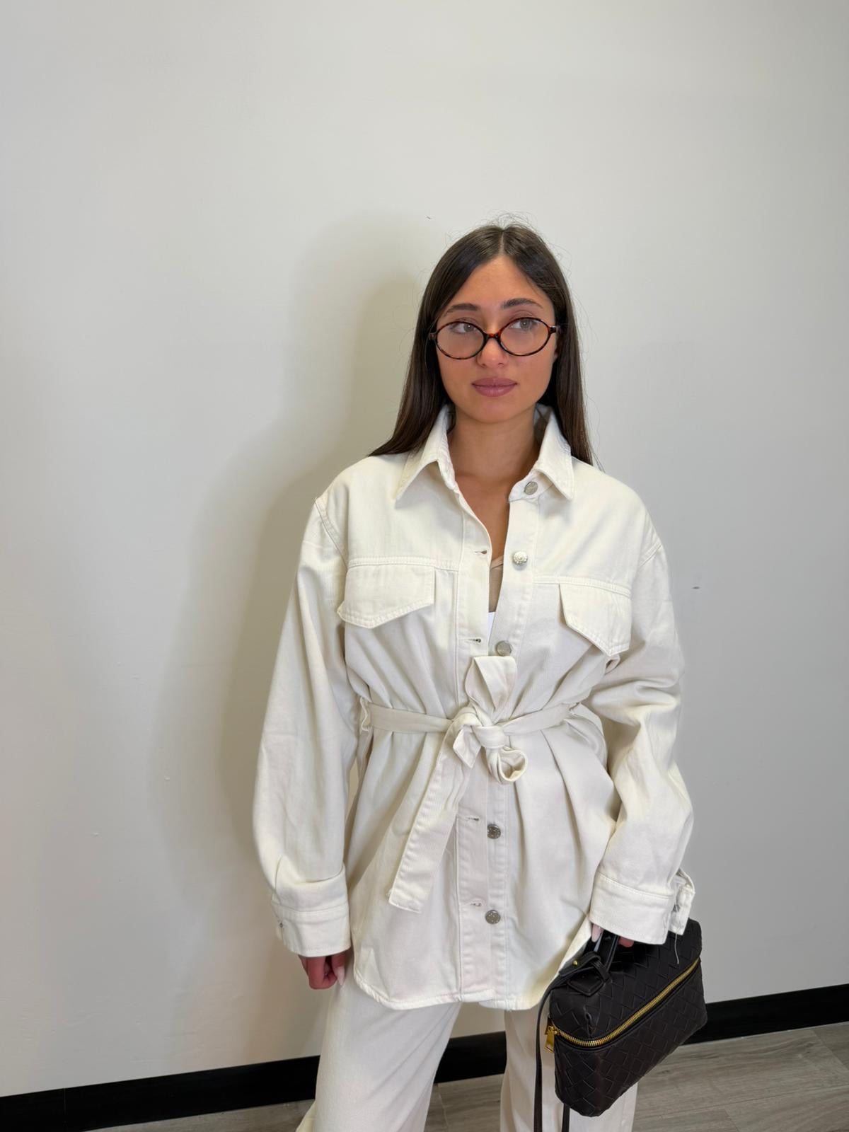Coordinato jeans bianco