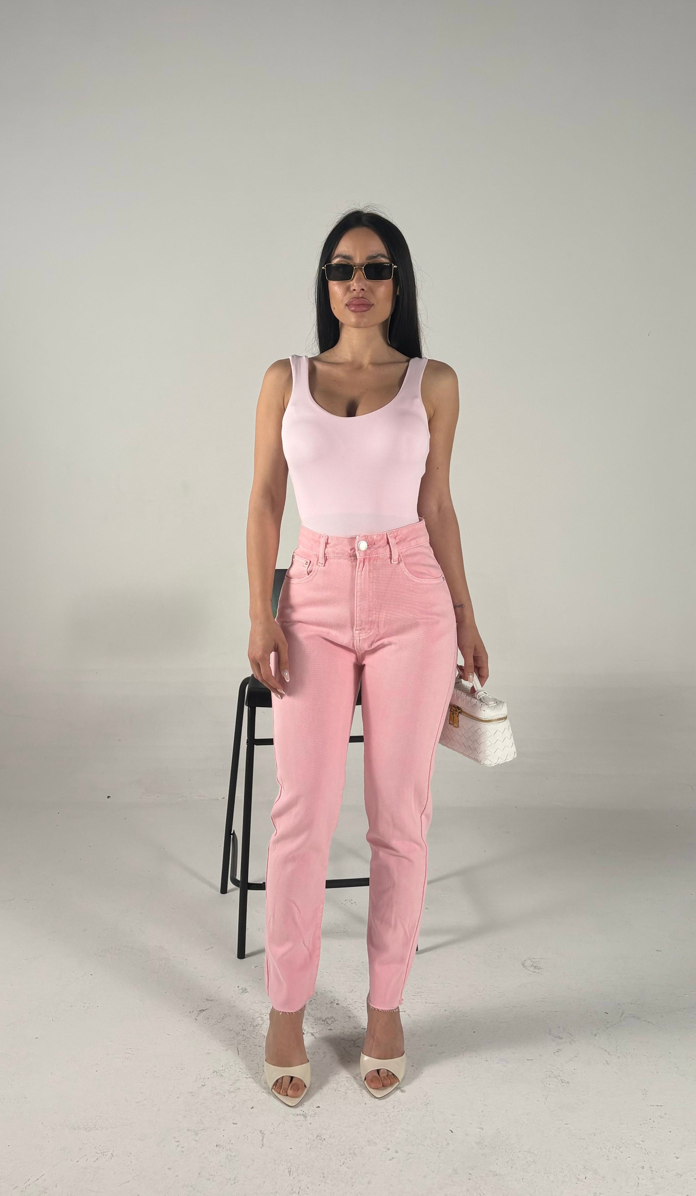 Jeans skinny pink