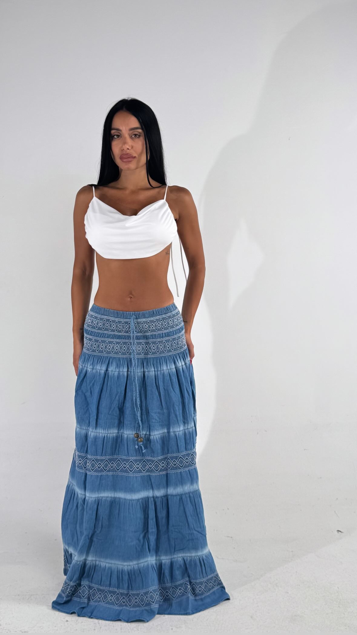 Gonna GITANA azzurro