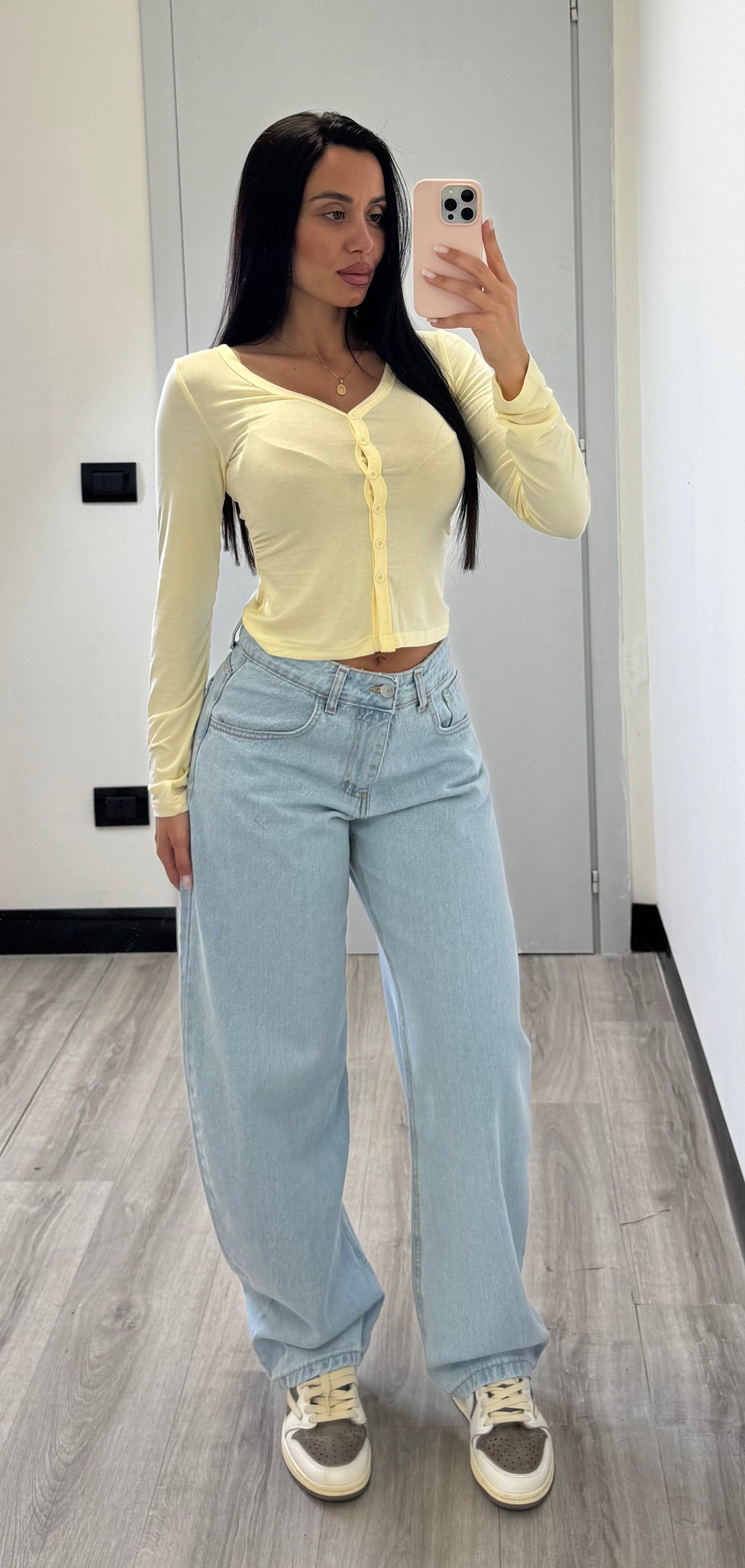 Jeans balloon denim chiaro