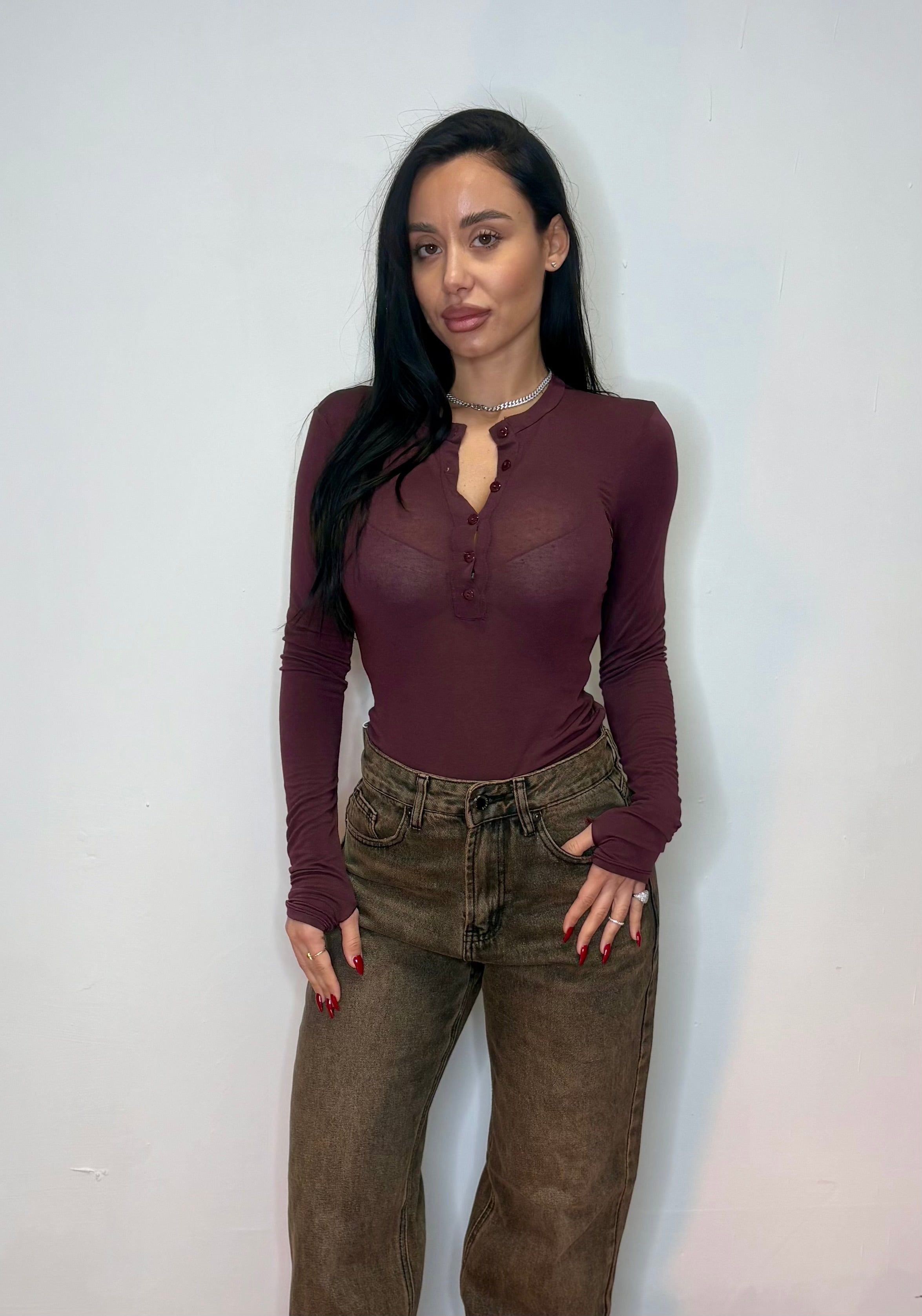 Maglia serafino in cashmere