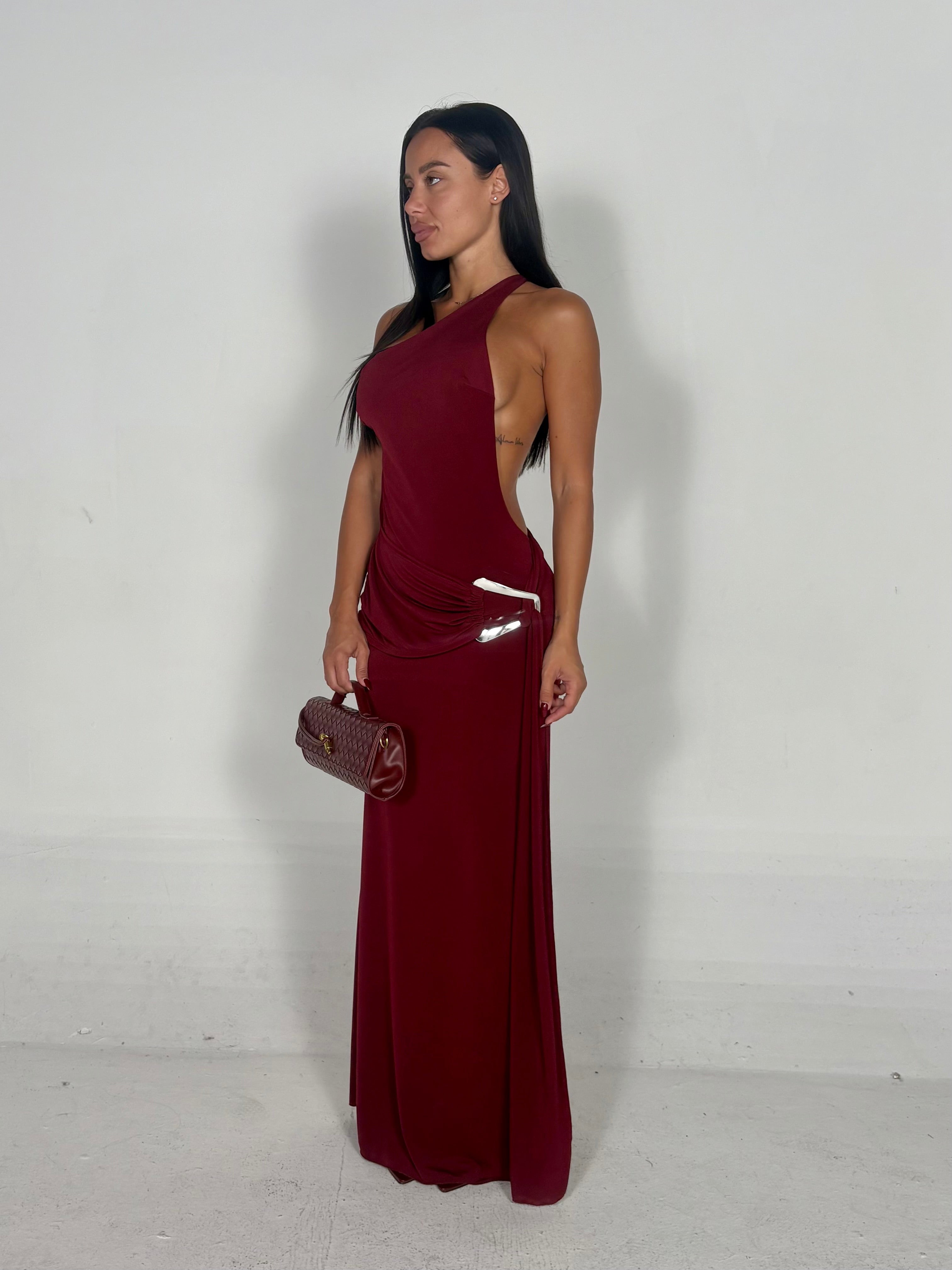 Abito LINDA bordeaux