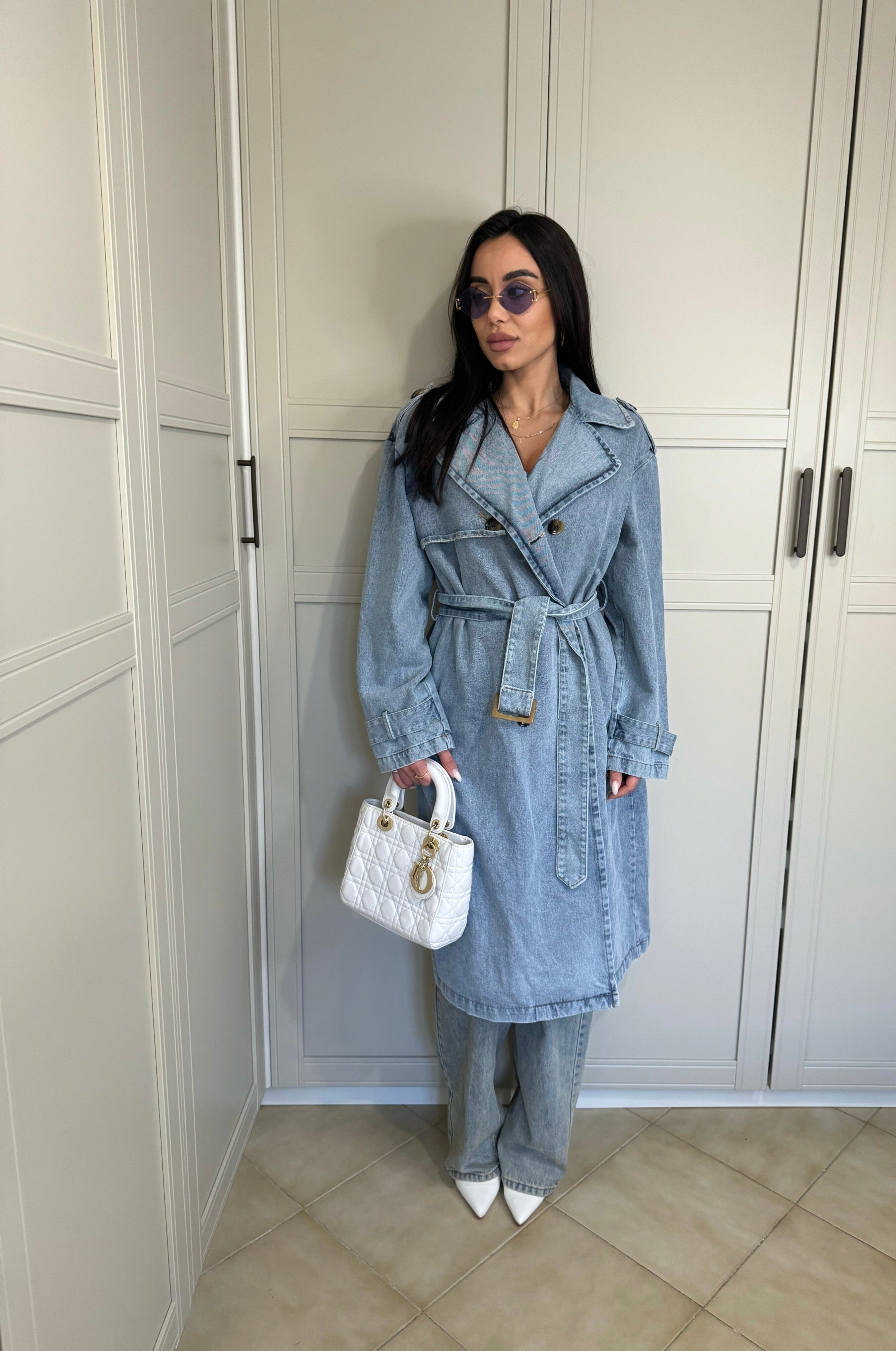 Trench in denim