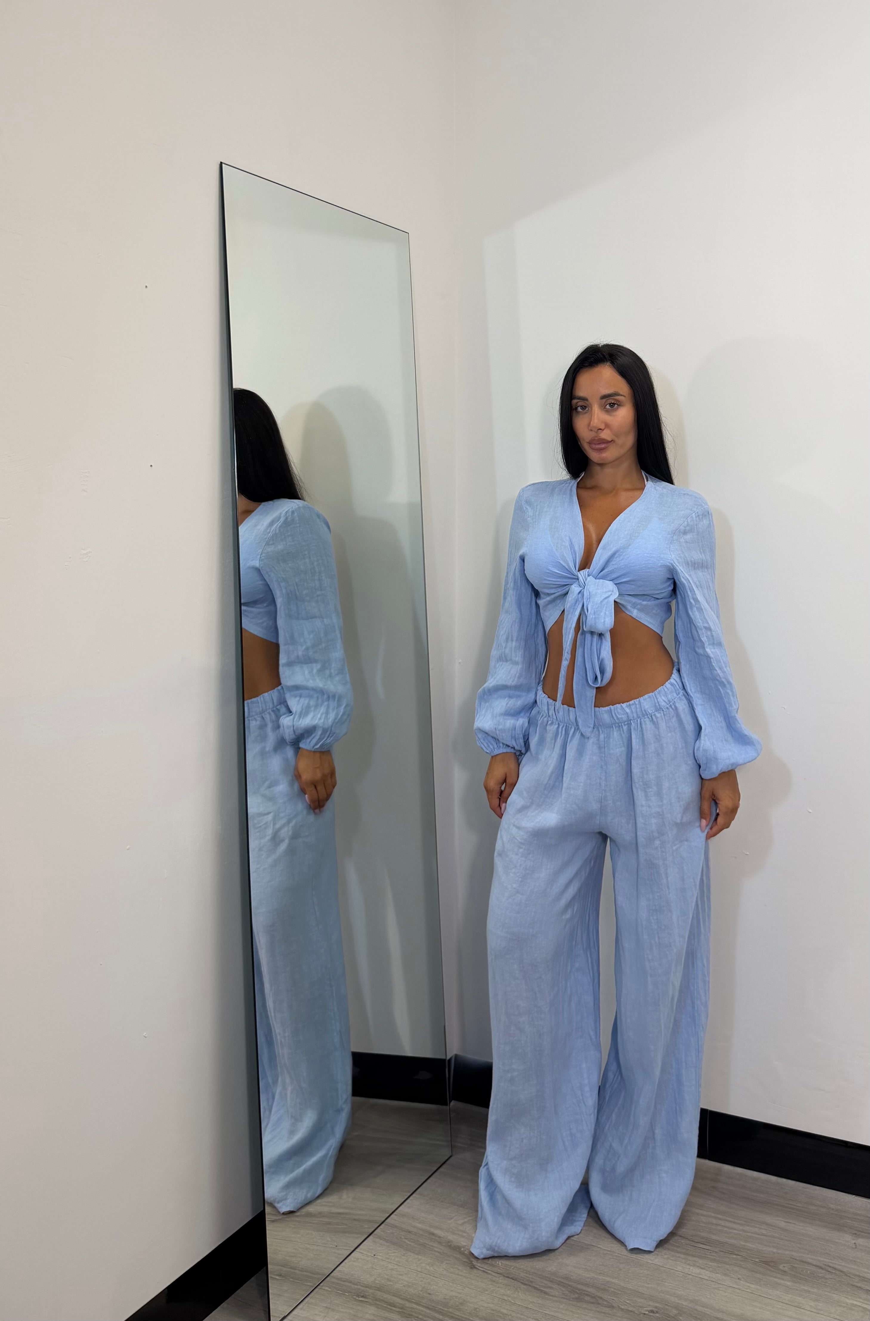 PANTALONE IN LINO