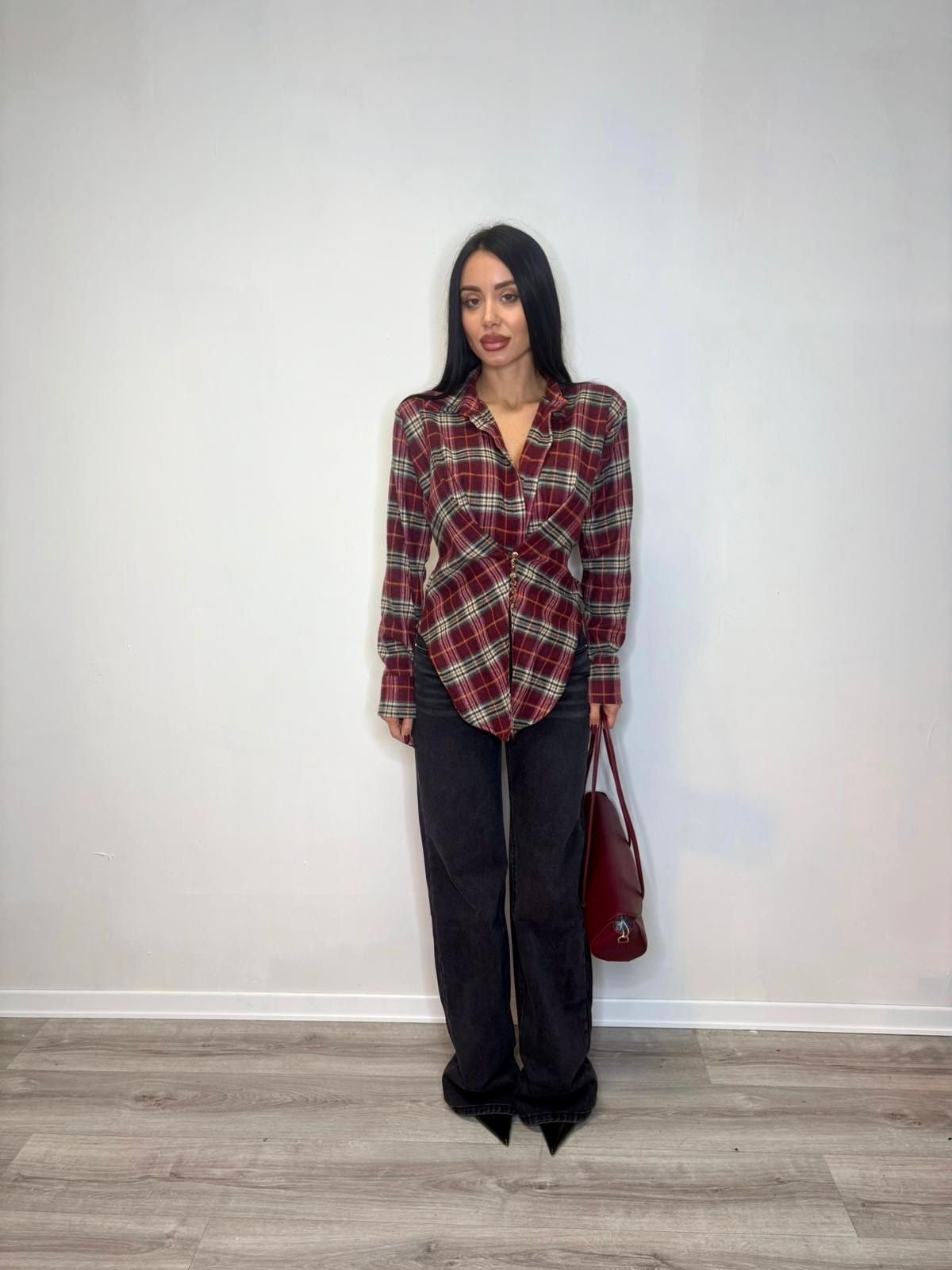 Camicia tartan avvitata