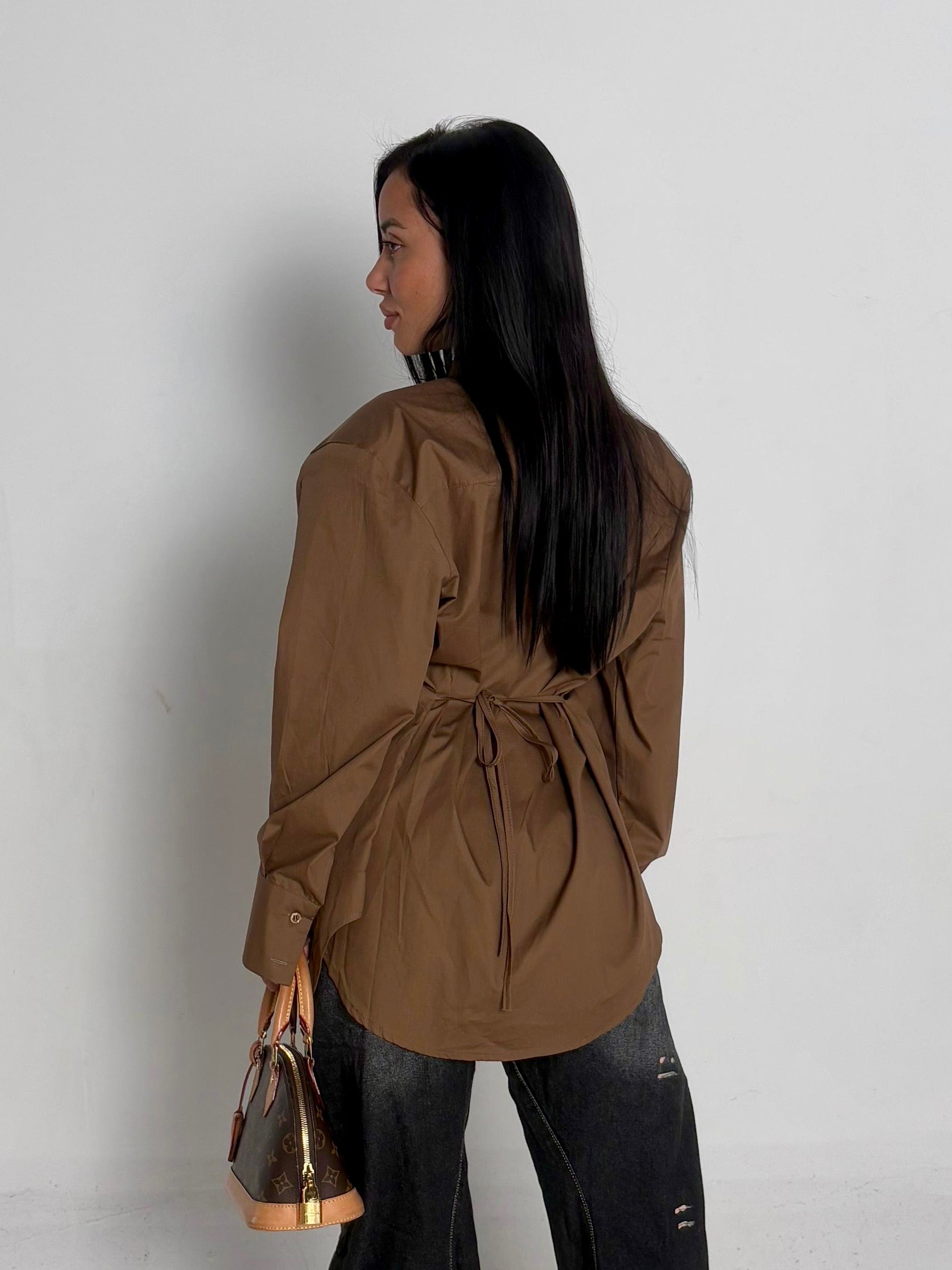 Camicia Reims marrone