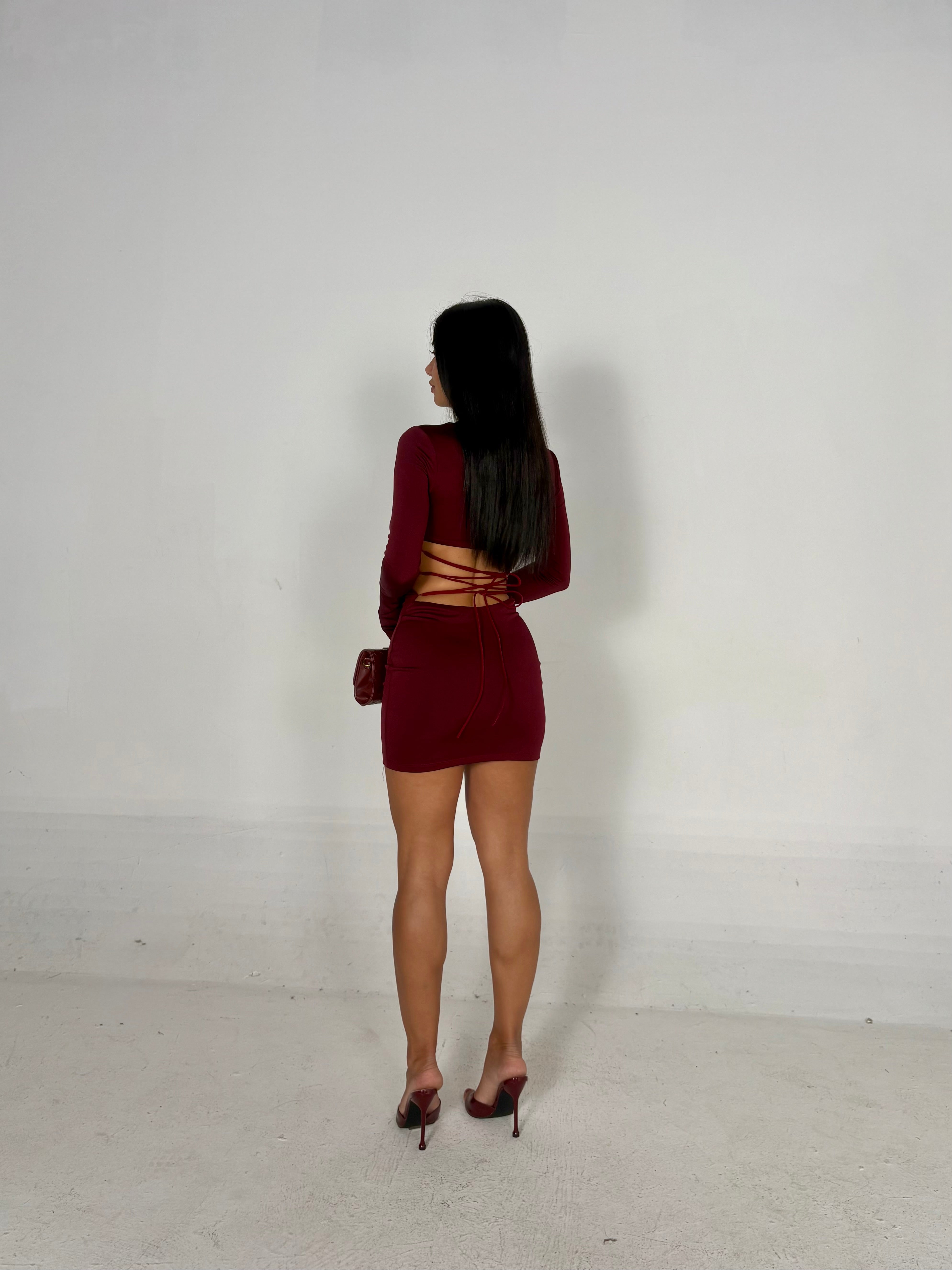 Abito EVA bordeaux