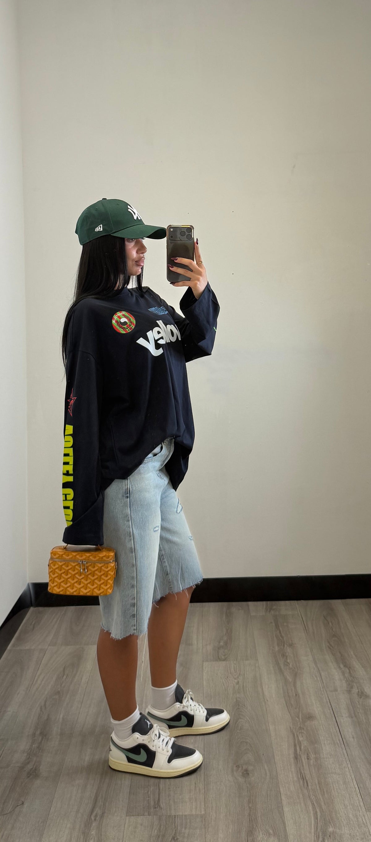 BERMUDA IN DENIM CON STRAPPI