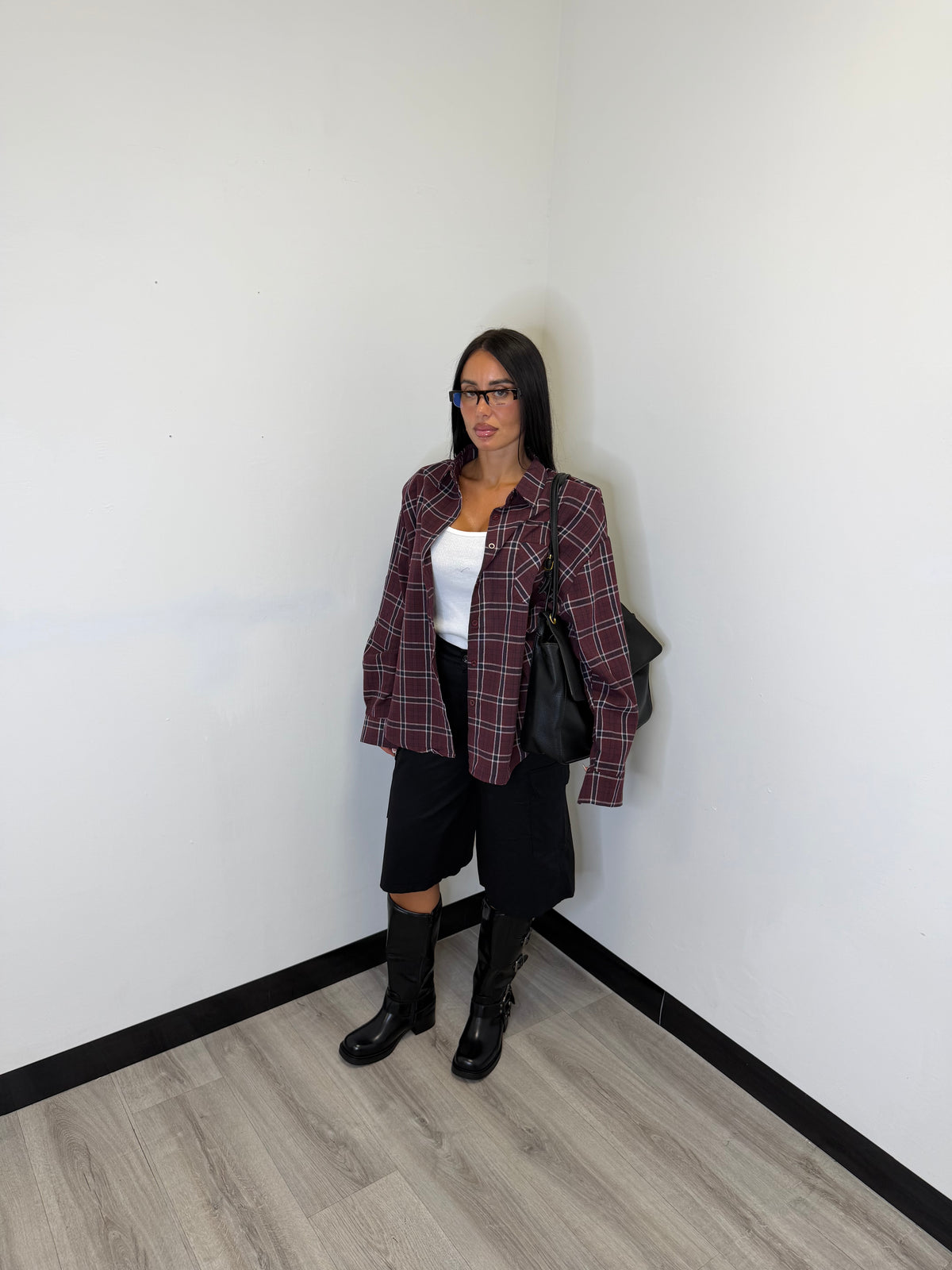 CAMICIA OVERSIZE TARTAN