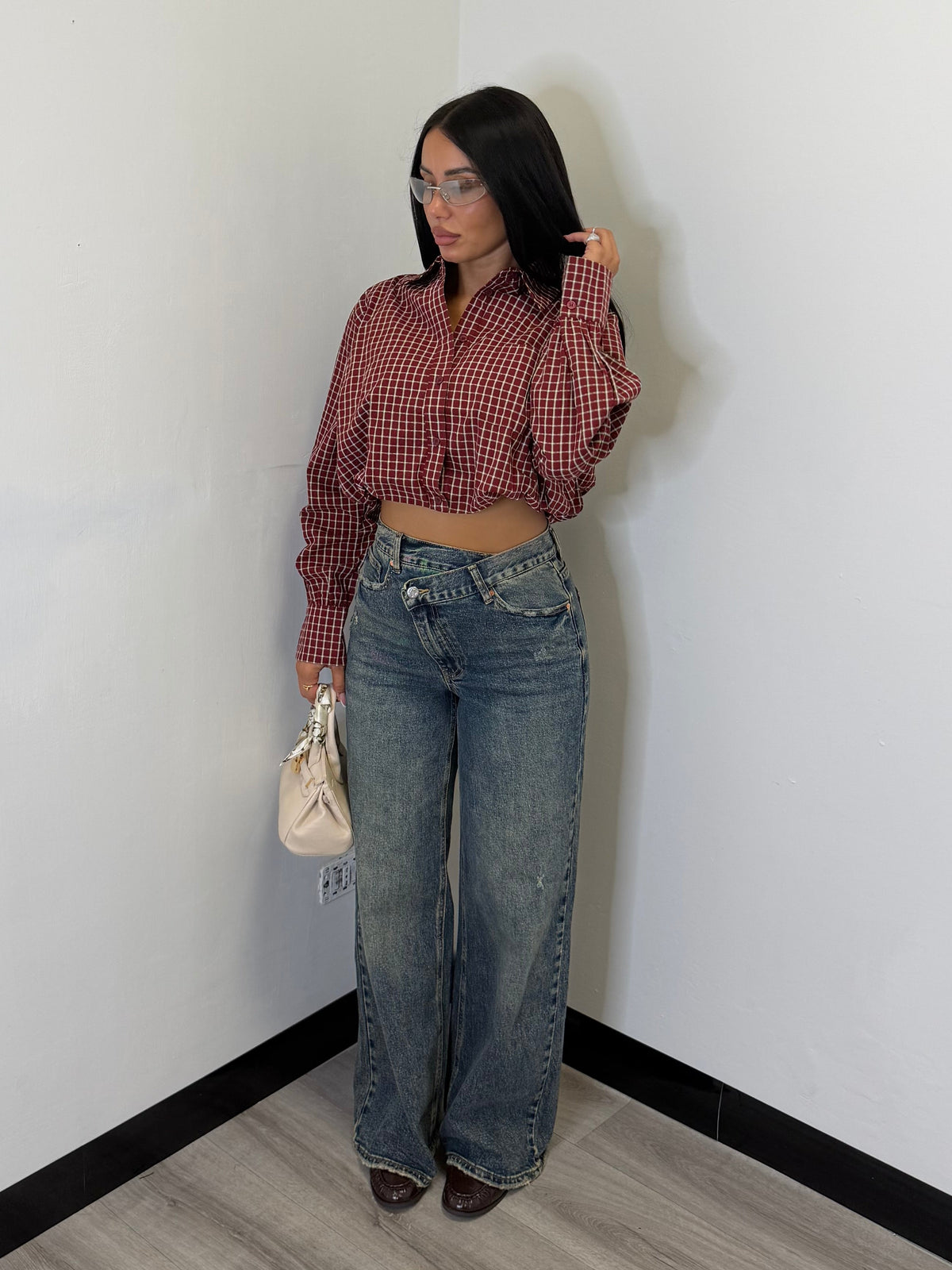 JEANS ASIMMETRICO CROSS DARK