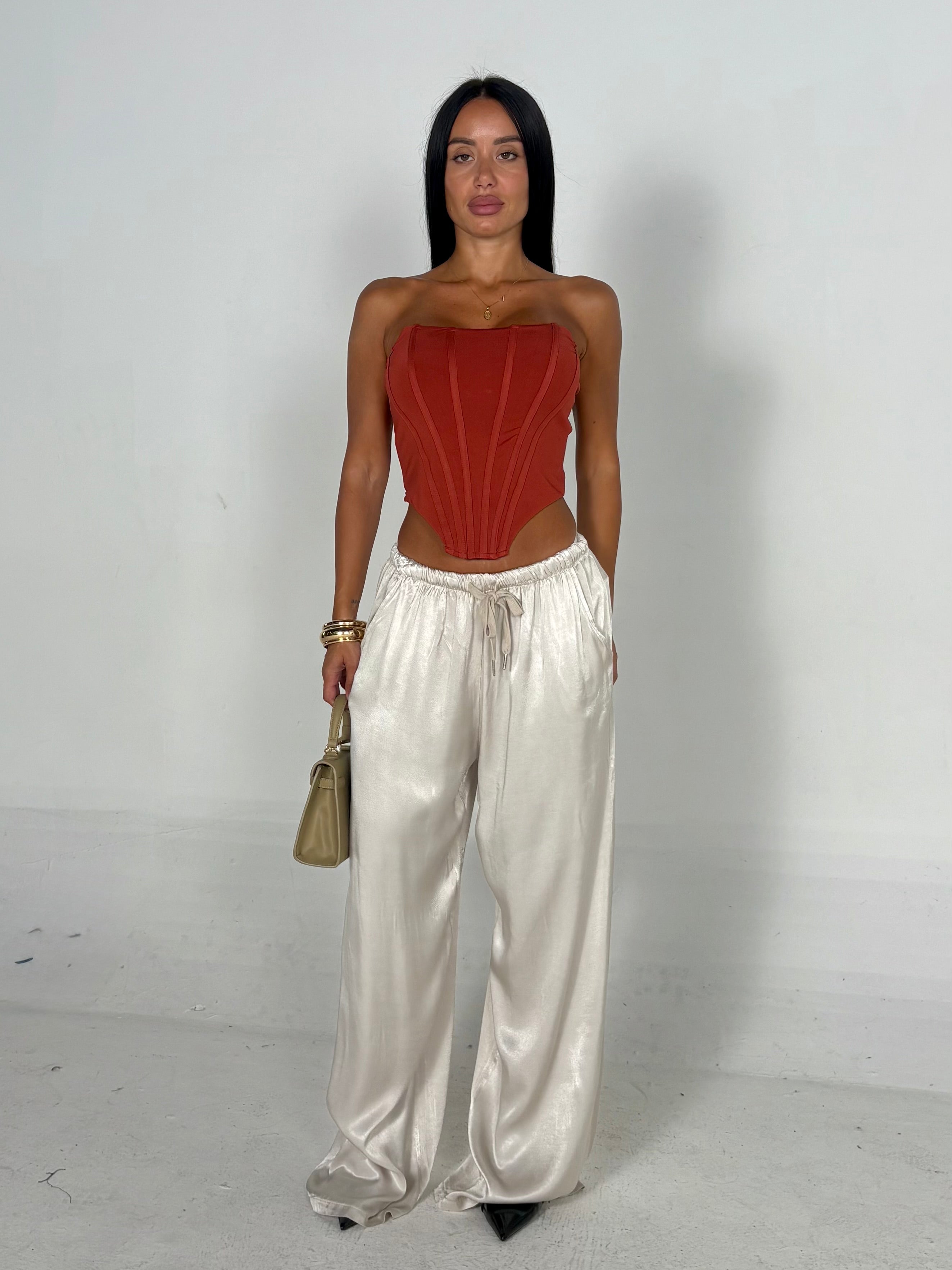 Pantalone SATIN beige