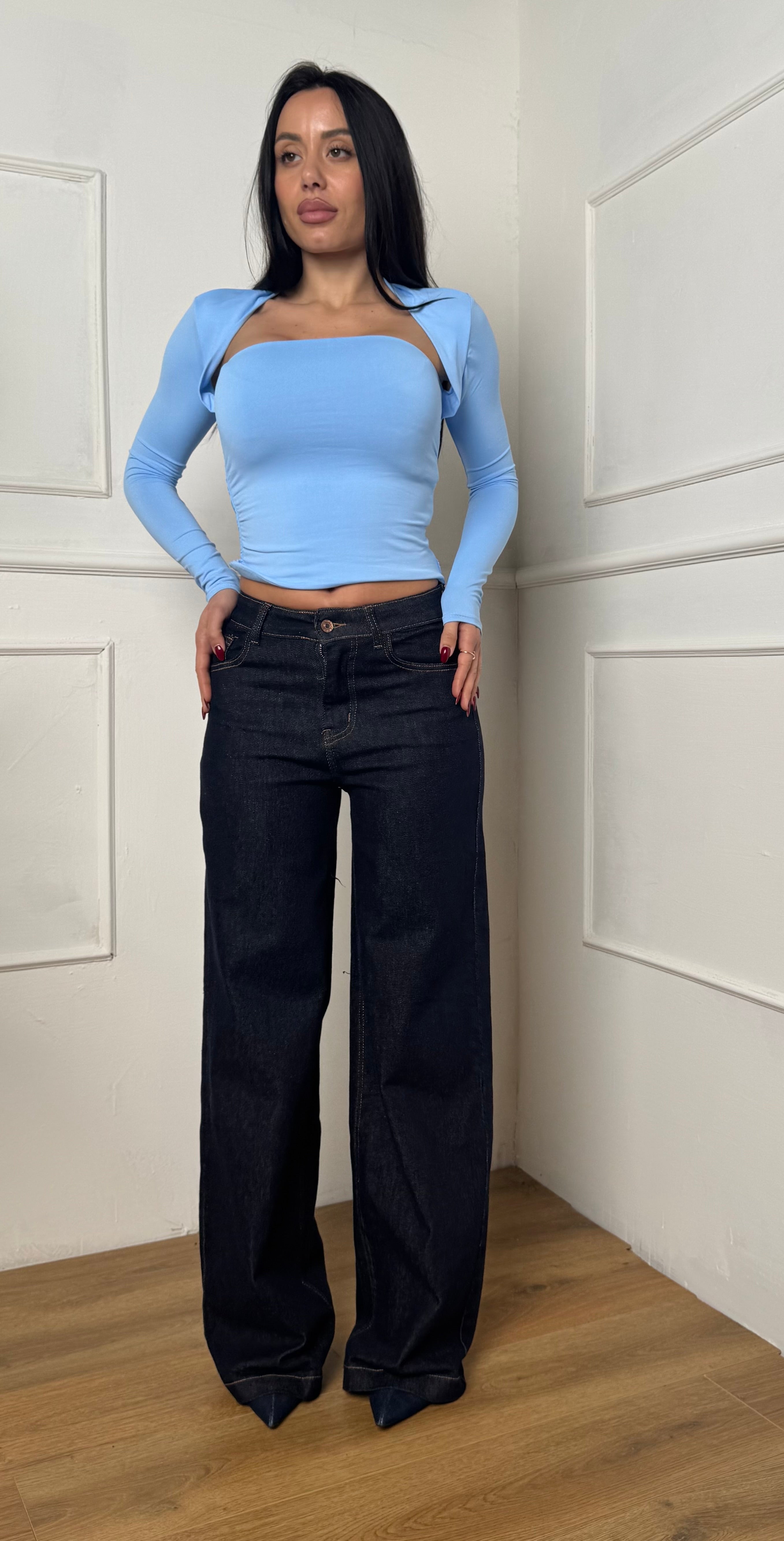 Jeans STRAIGHT blu