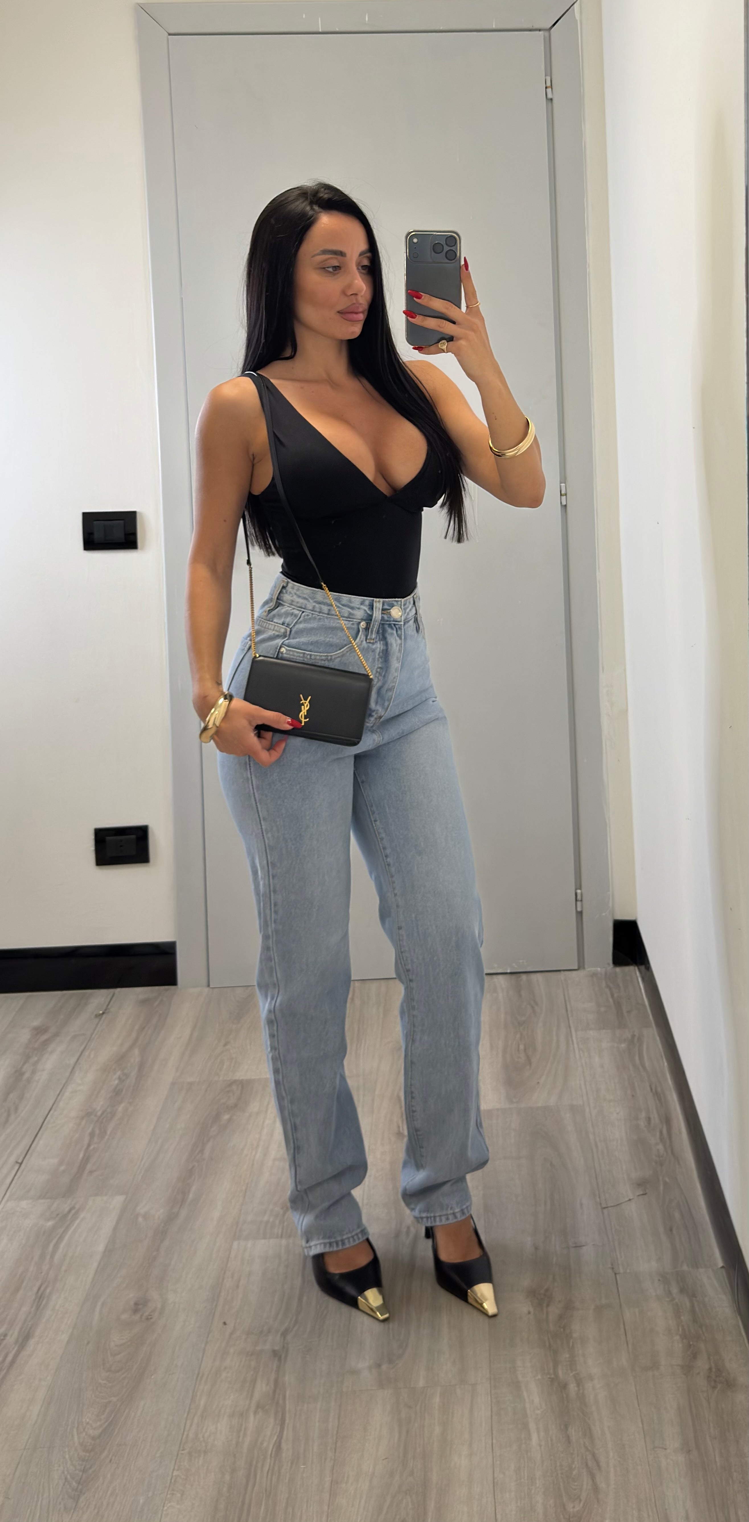 Jeans gamba dritta lavaggio chiaro