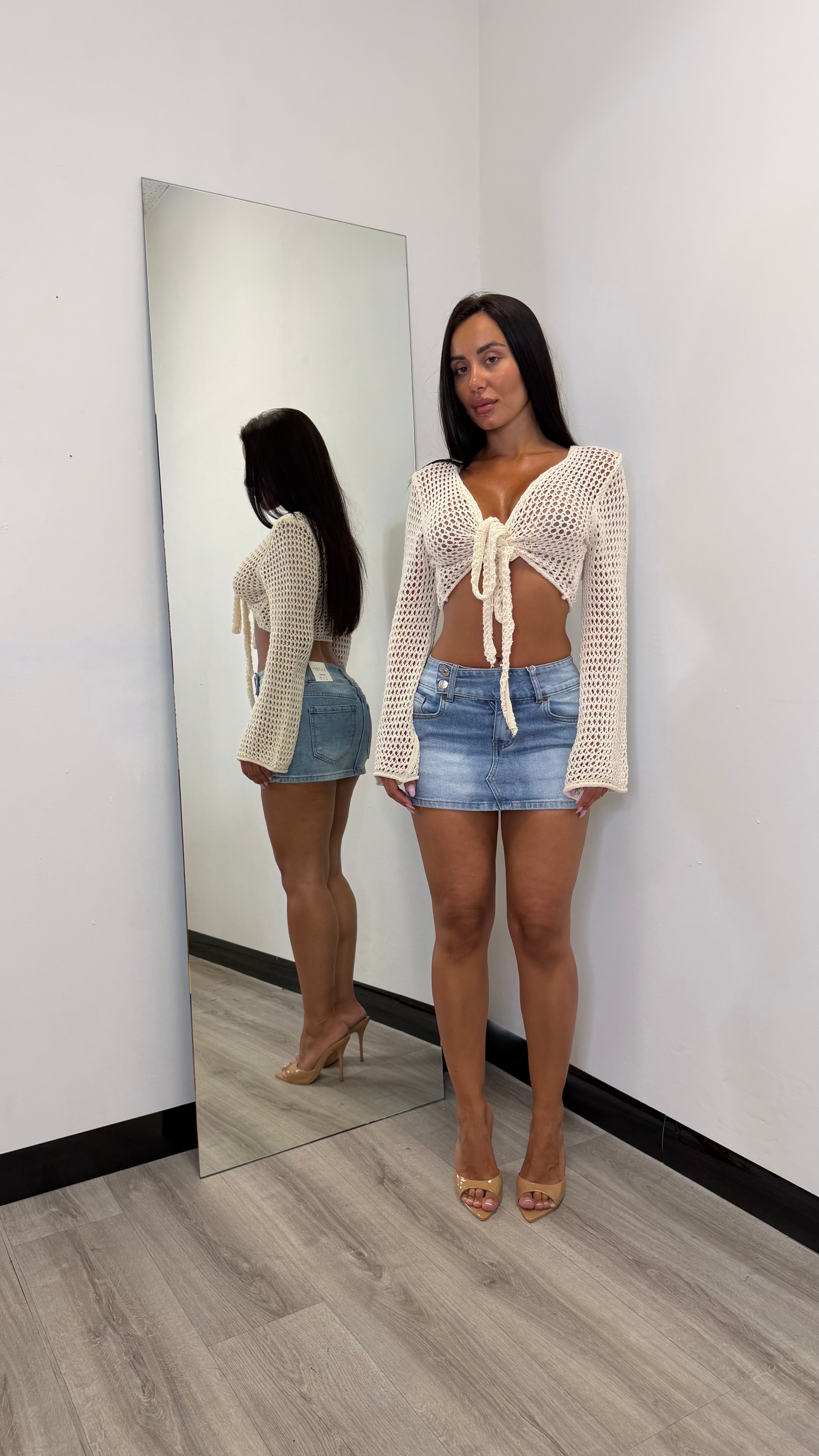 MINIGONNA SHORTS DENIM