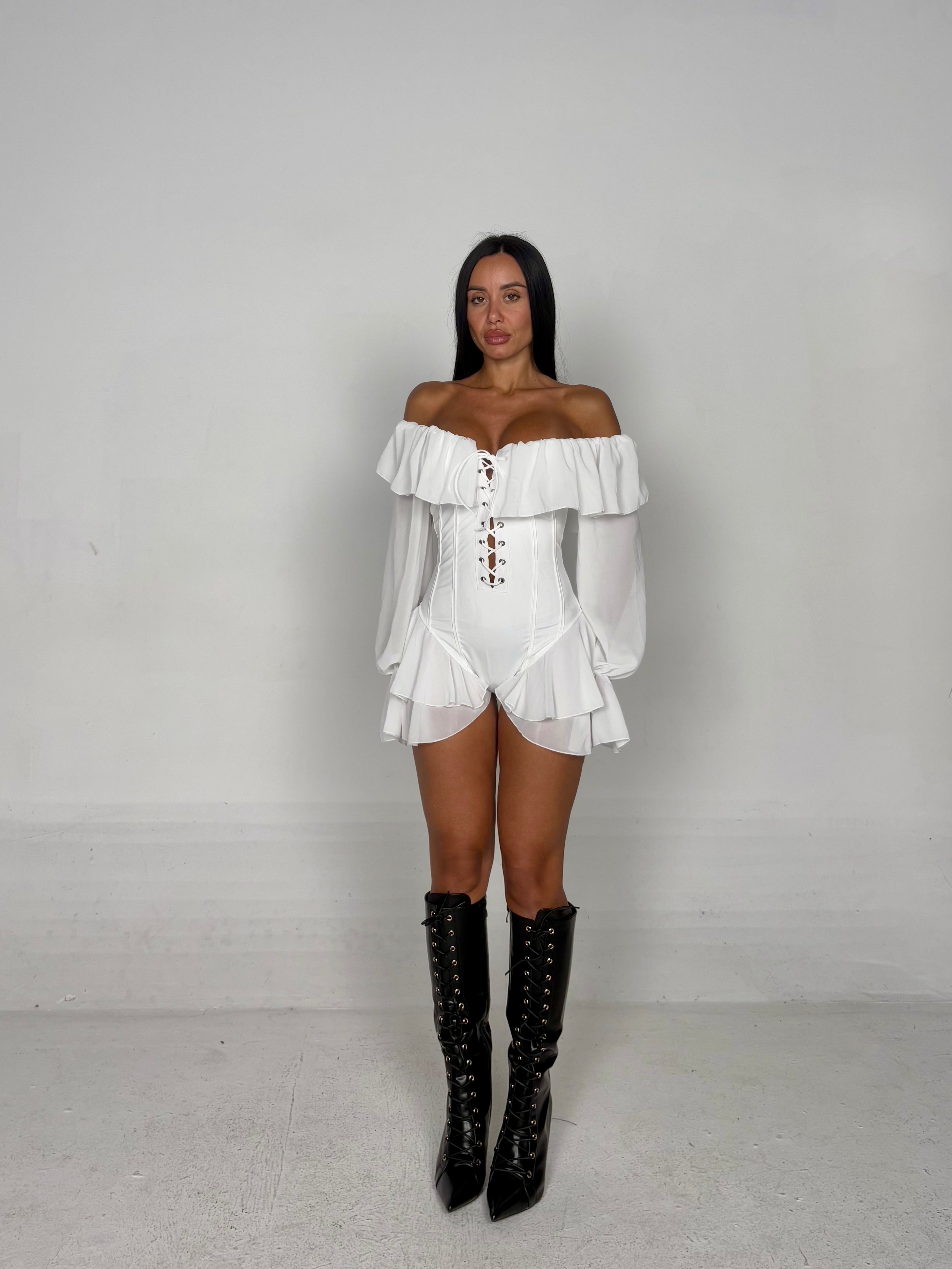 Jumpsuit STRING bianco