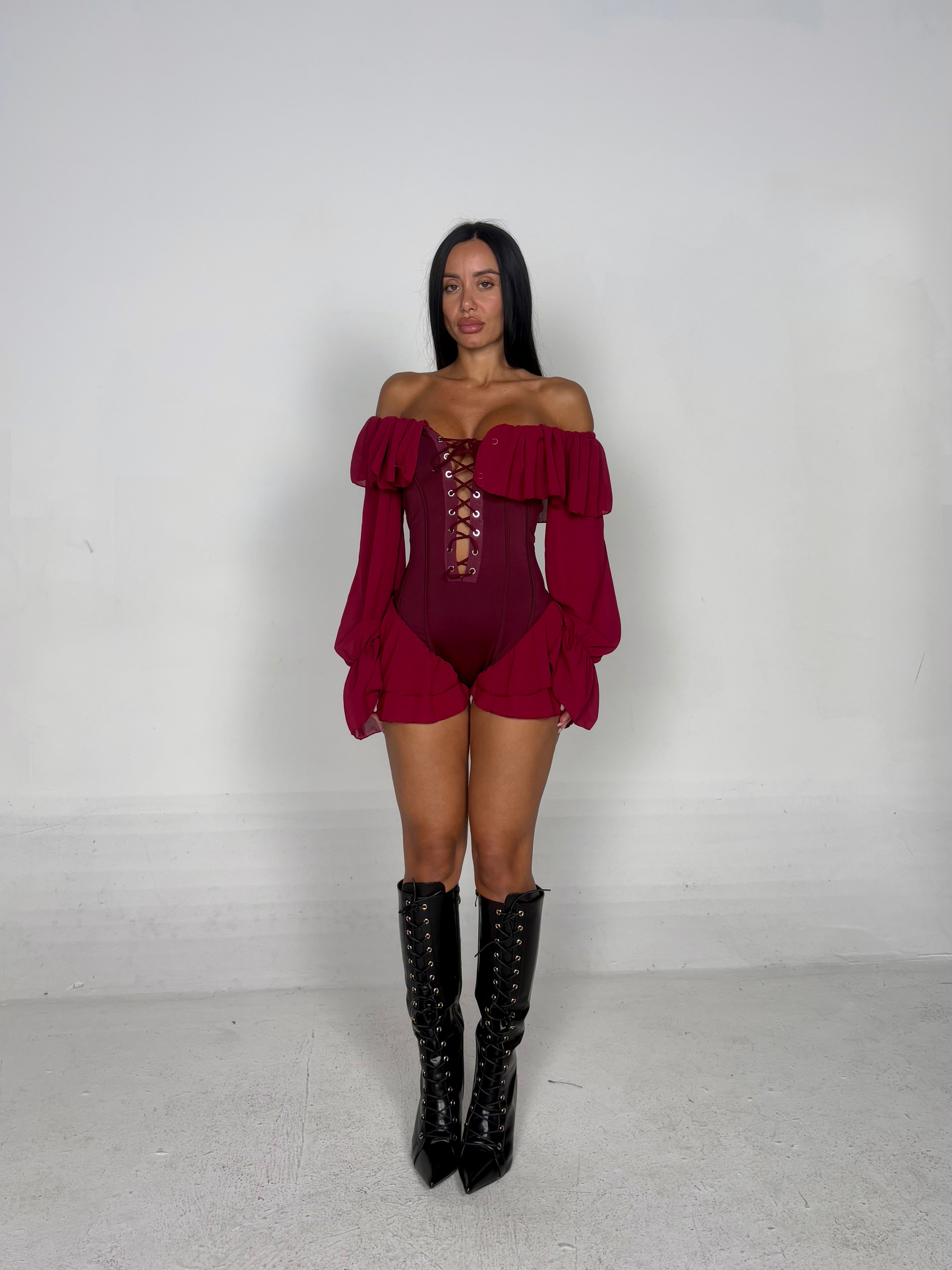 Jumpsuit STRING bordeaux