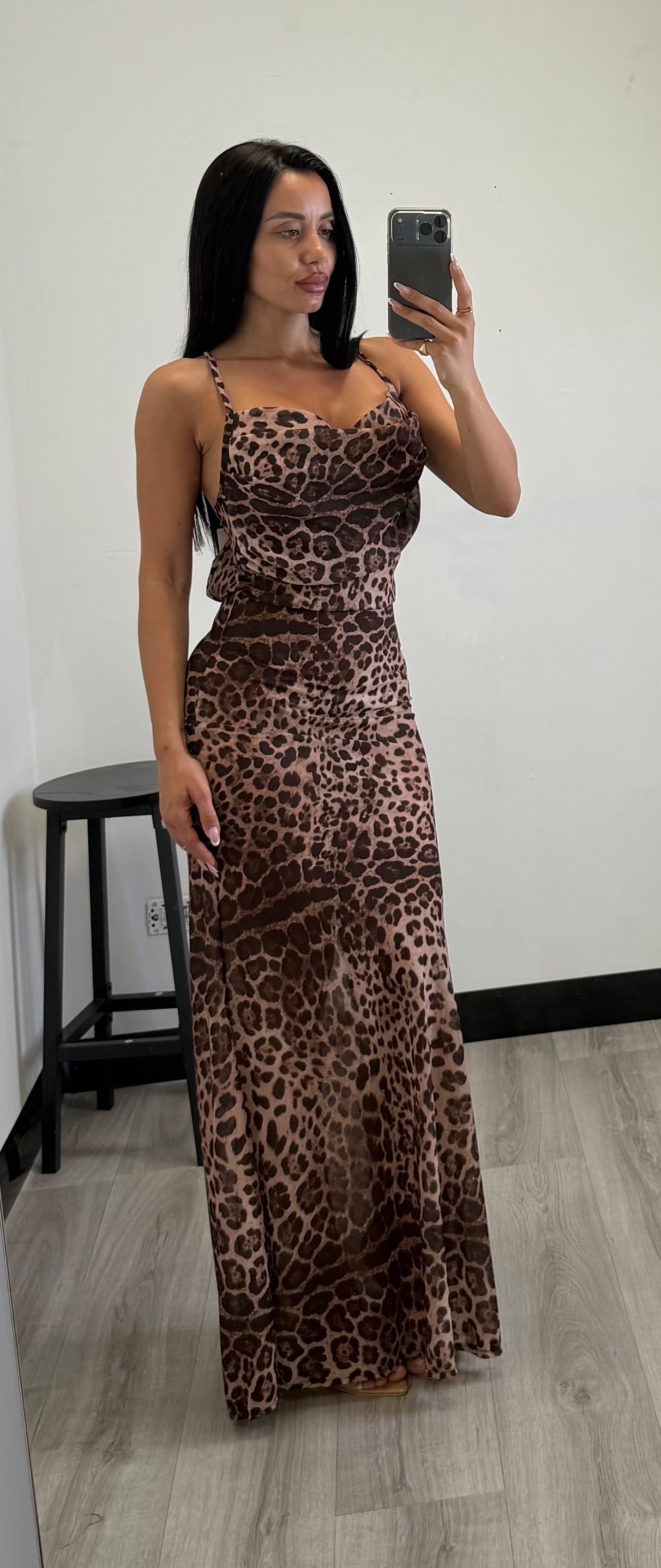 Abito RATAN leopardato