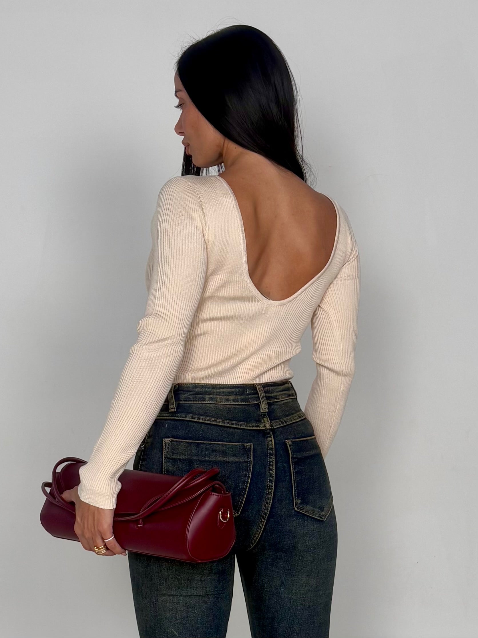 Body a coste beige