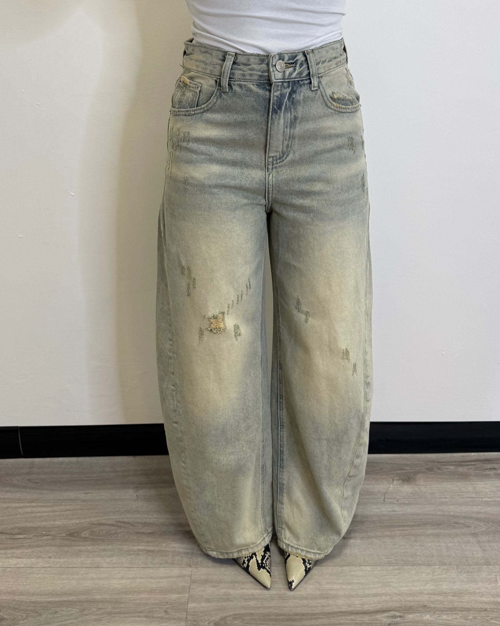 Jeans Ballon sabbiato