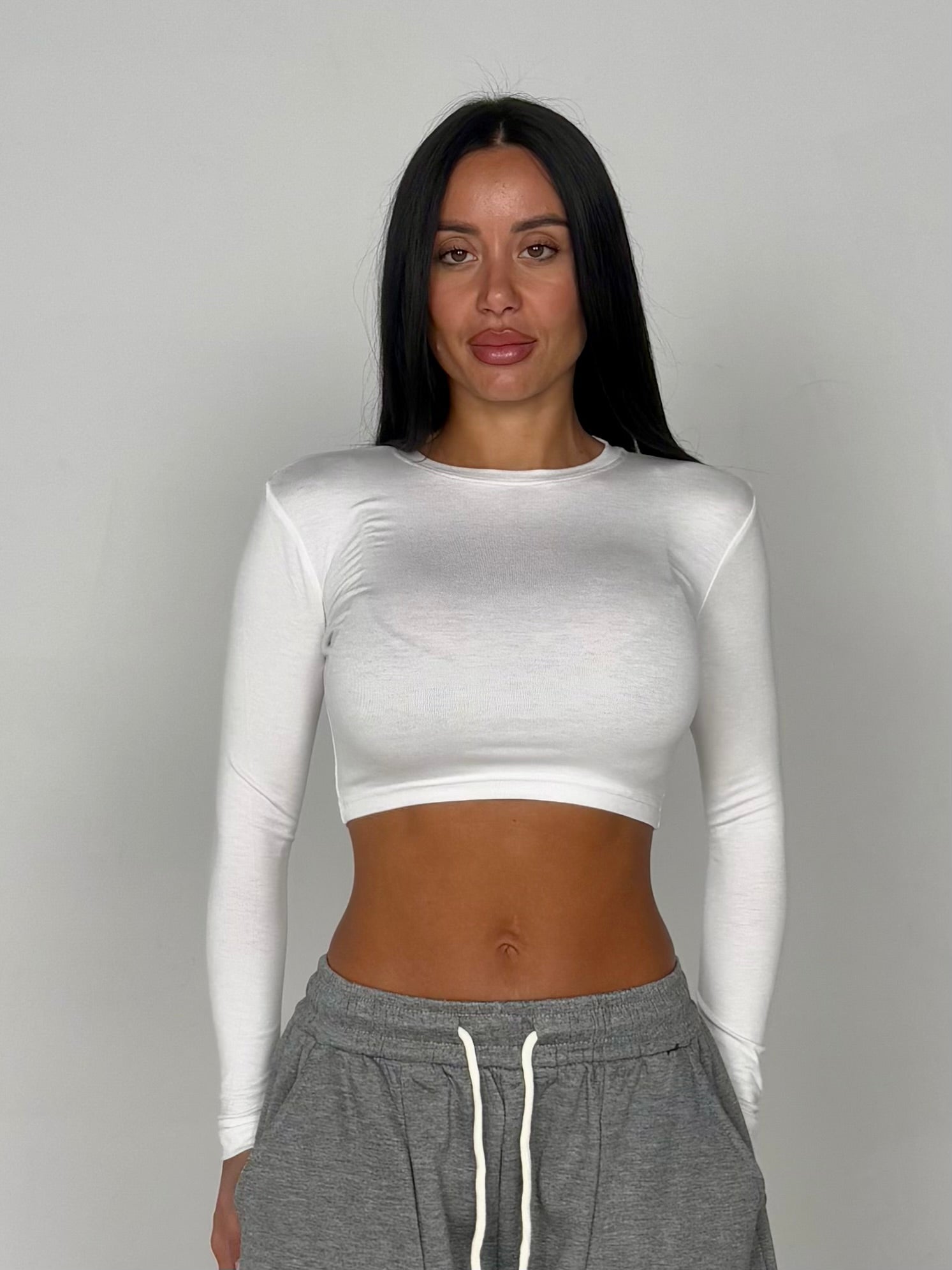 Maglia crop Bianca