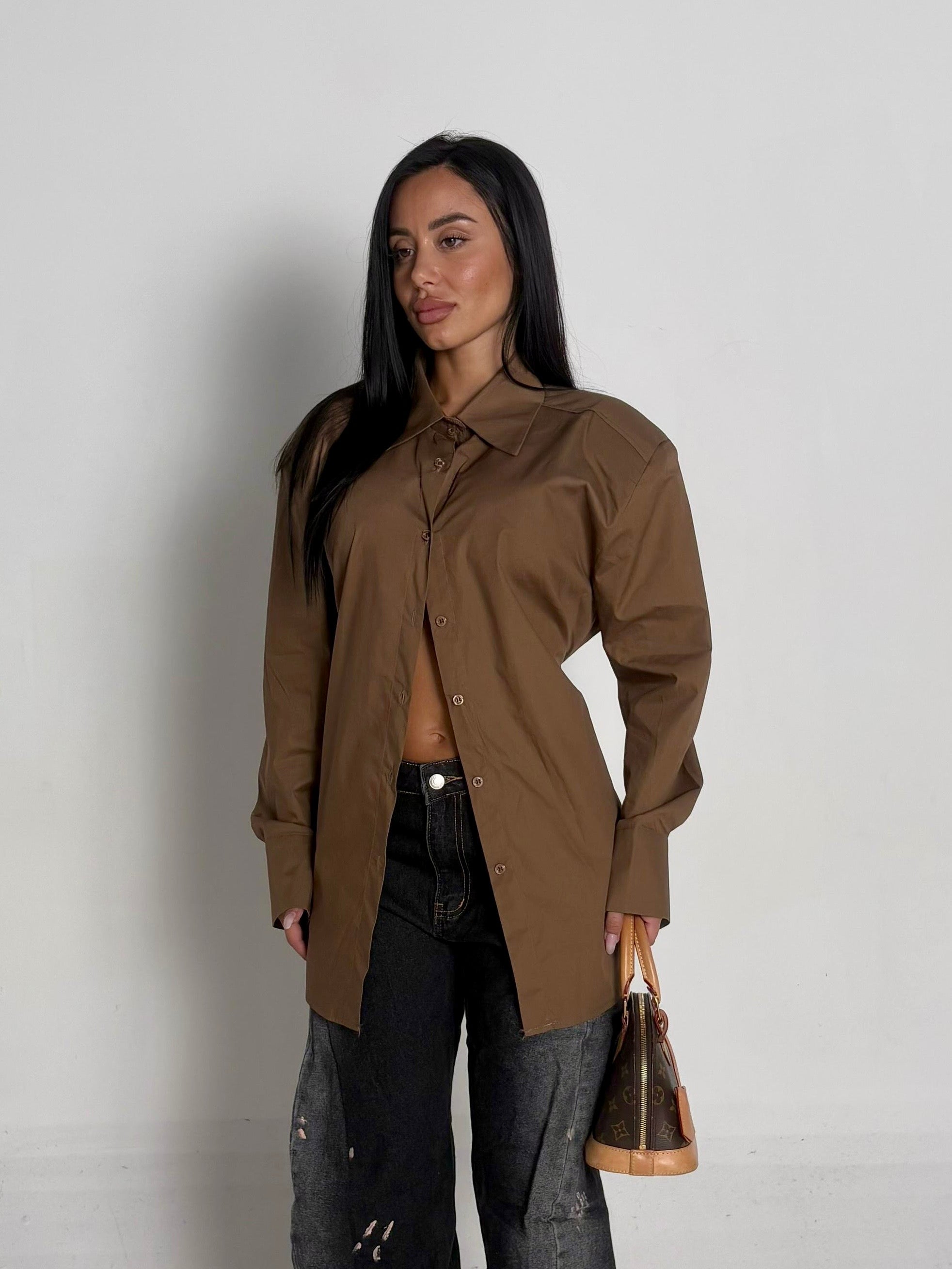 Camicia Reims marrone