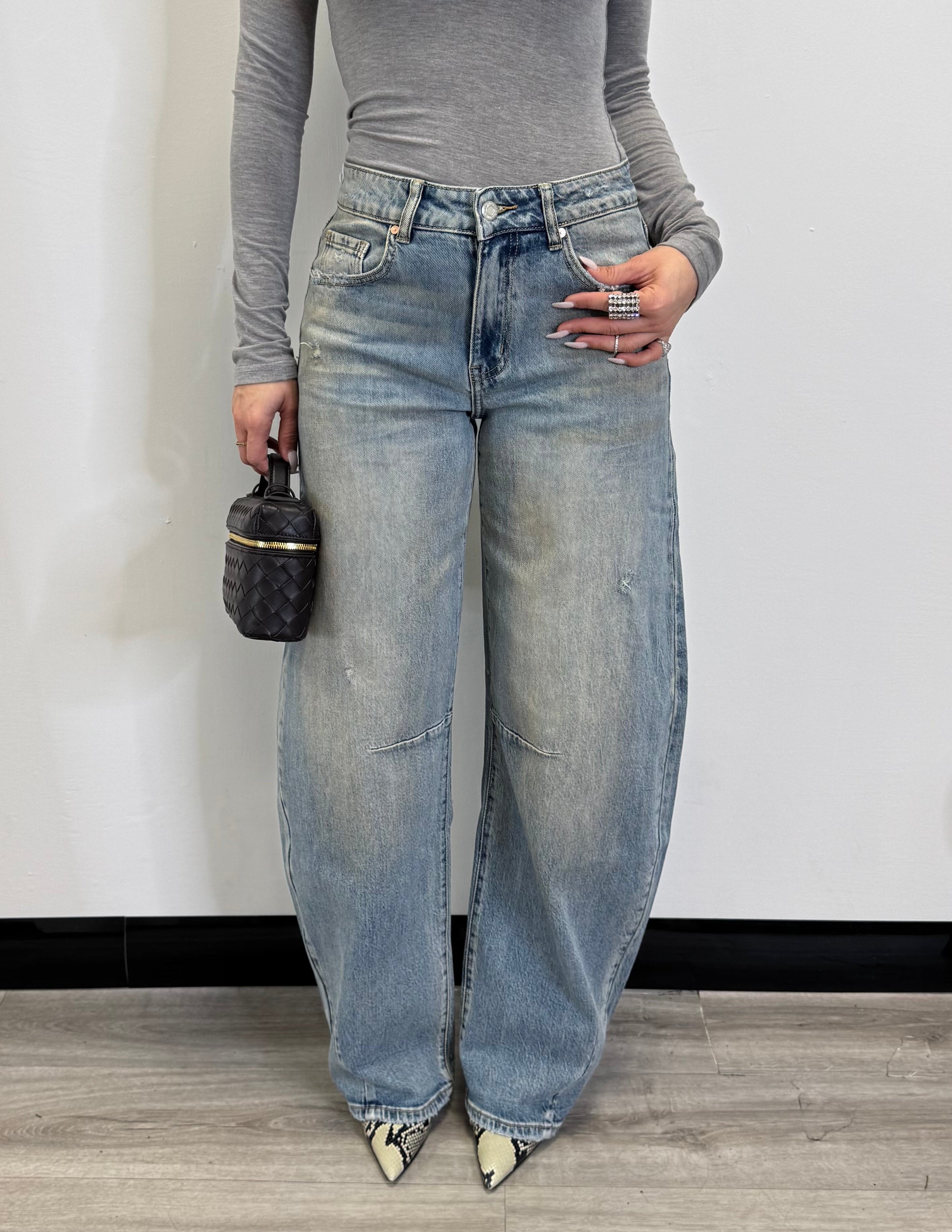 Jeans ballon fisso cod.5239