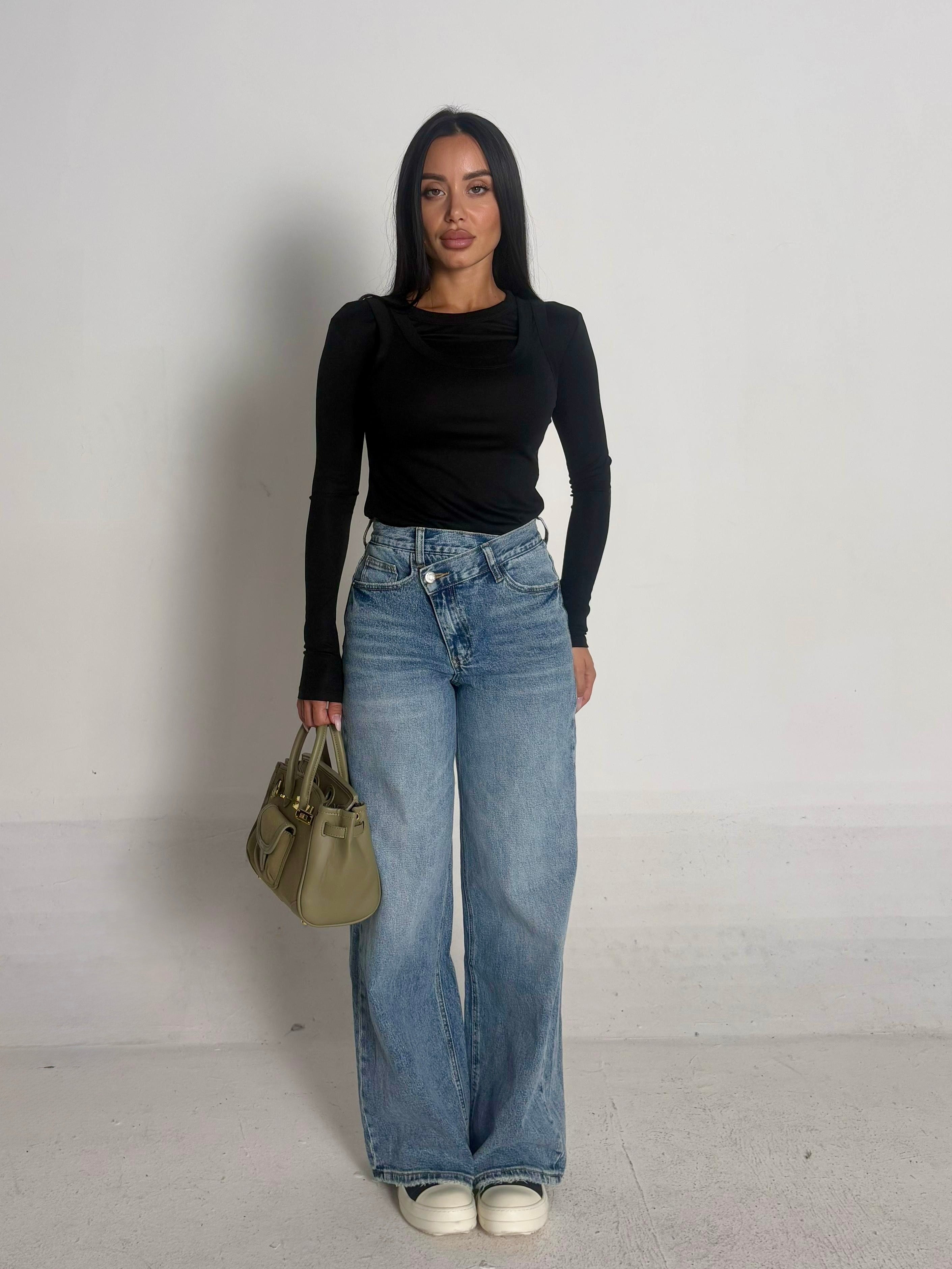 Jeans asimmetrico