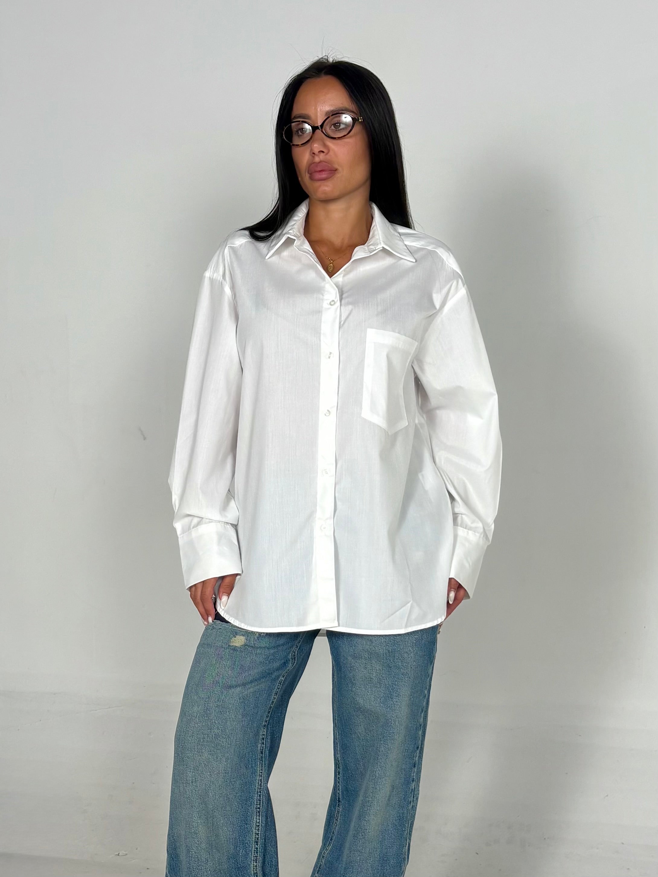 Camicia basic bianca
