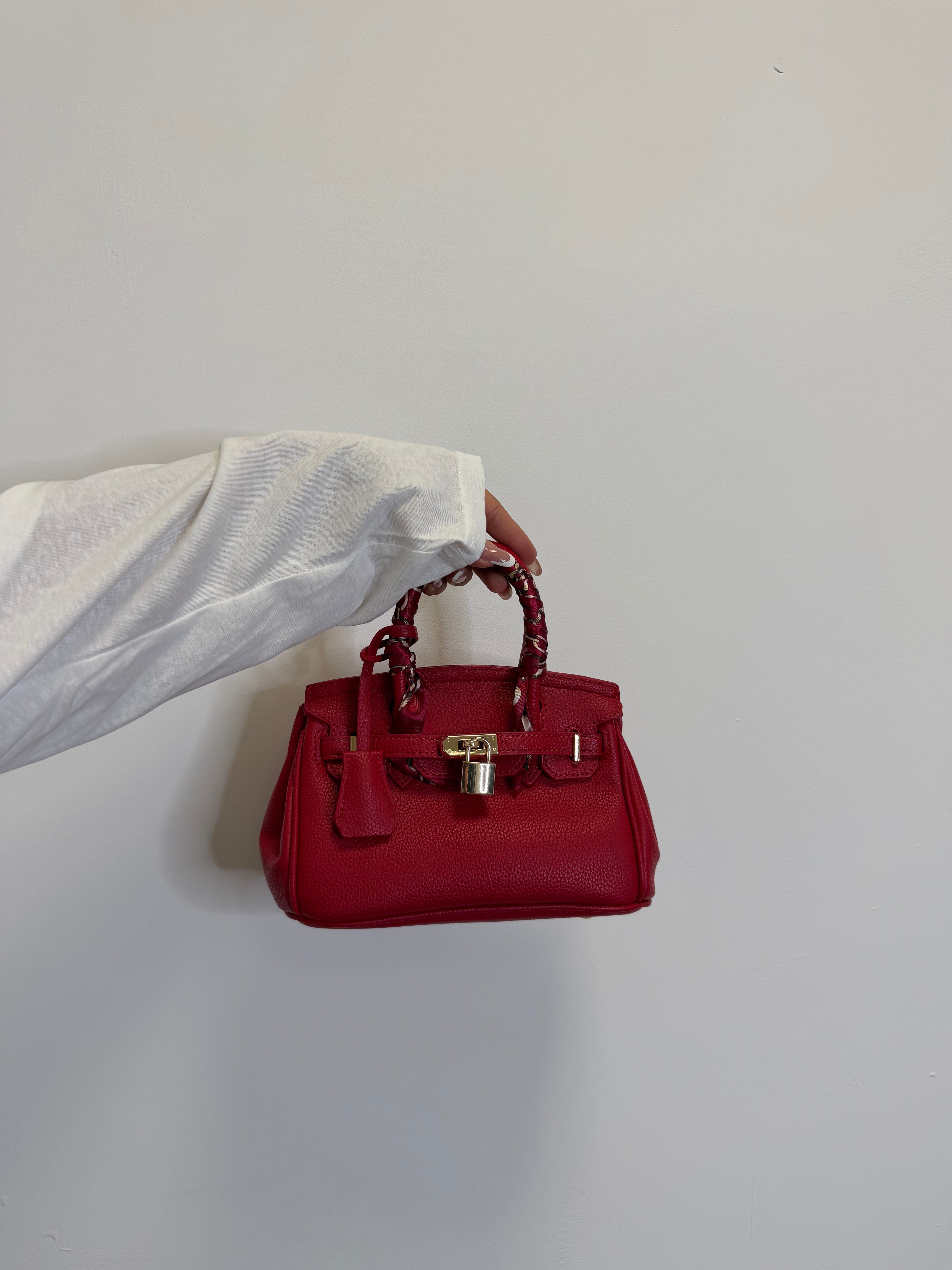 MINI BAG CON FOULARD AL MANICO