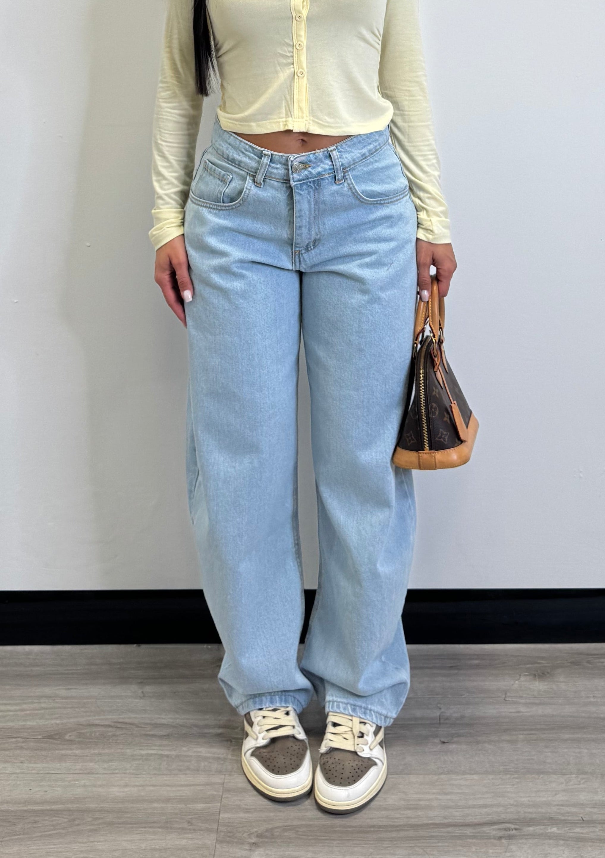 Jeans balloon denim chiaro