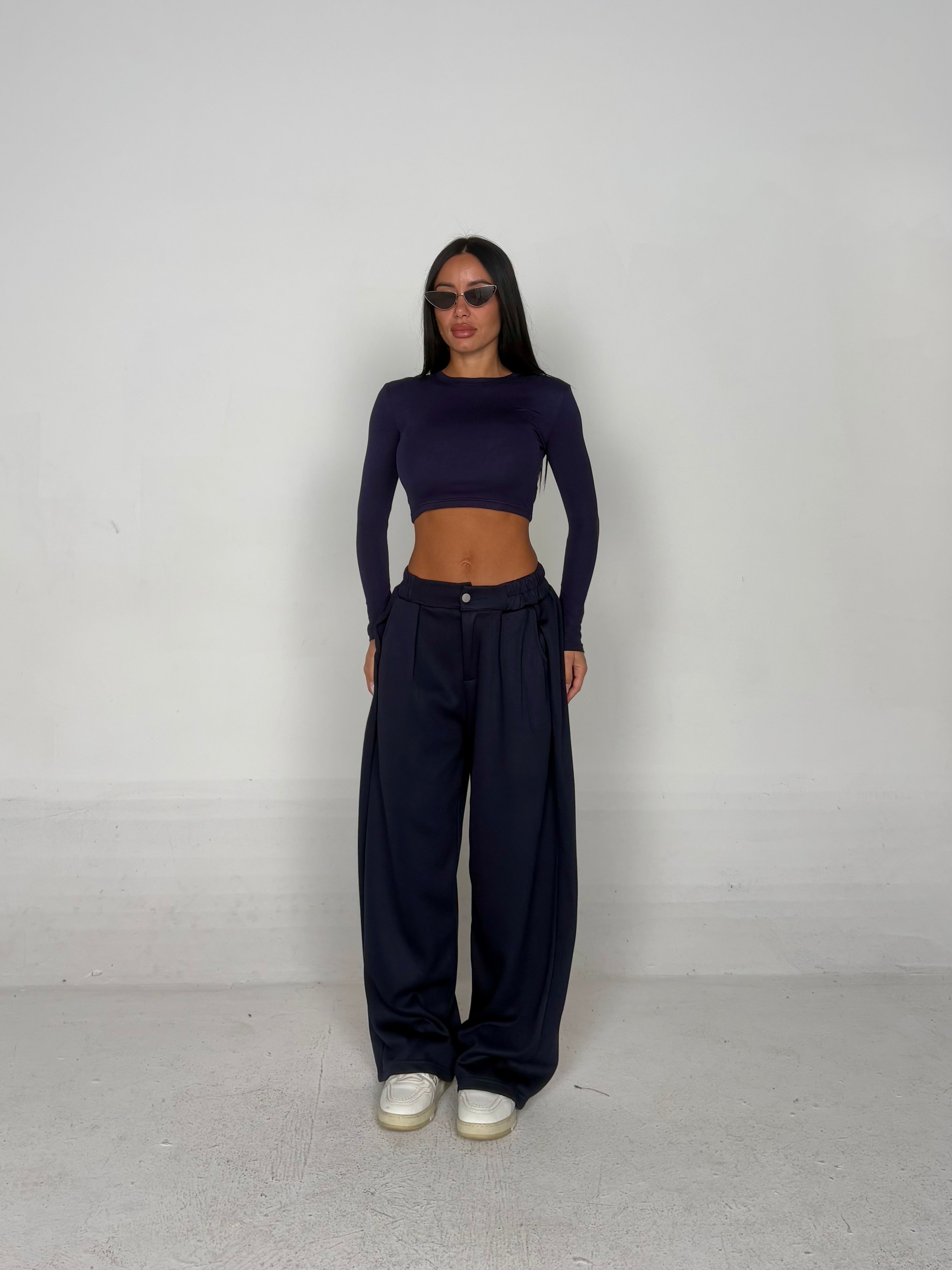 Pantalone tuta blu