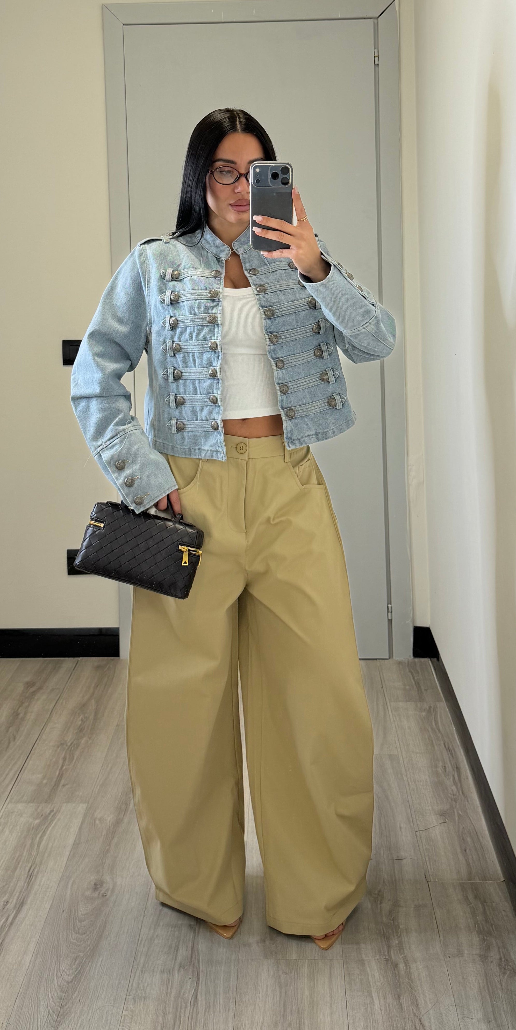 Pantalone ballon beige