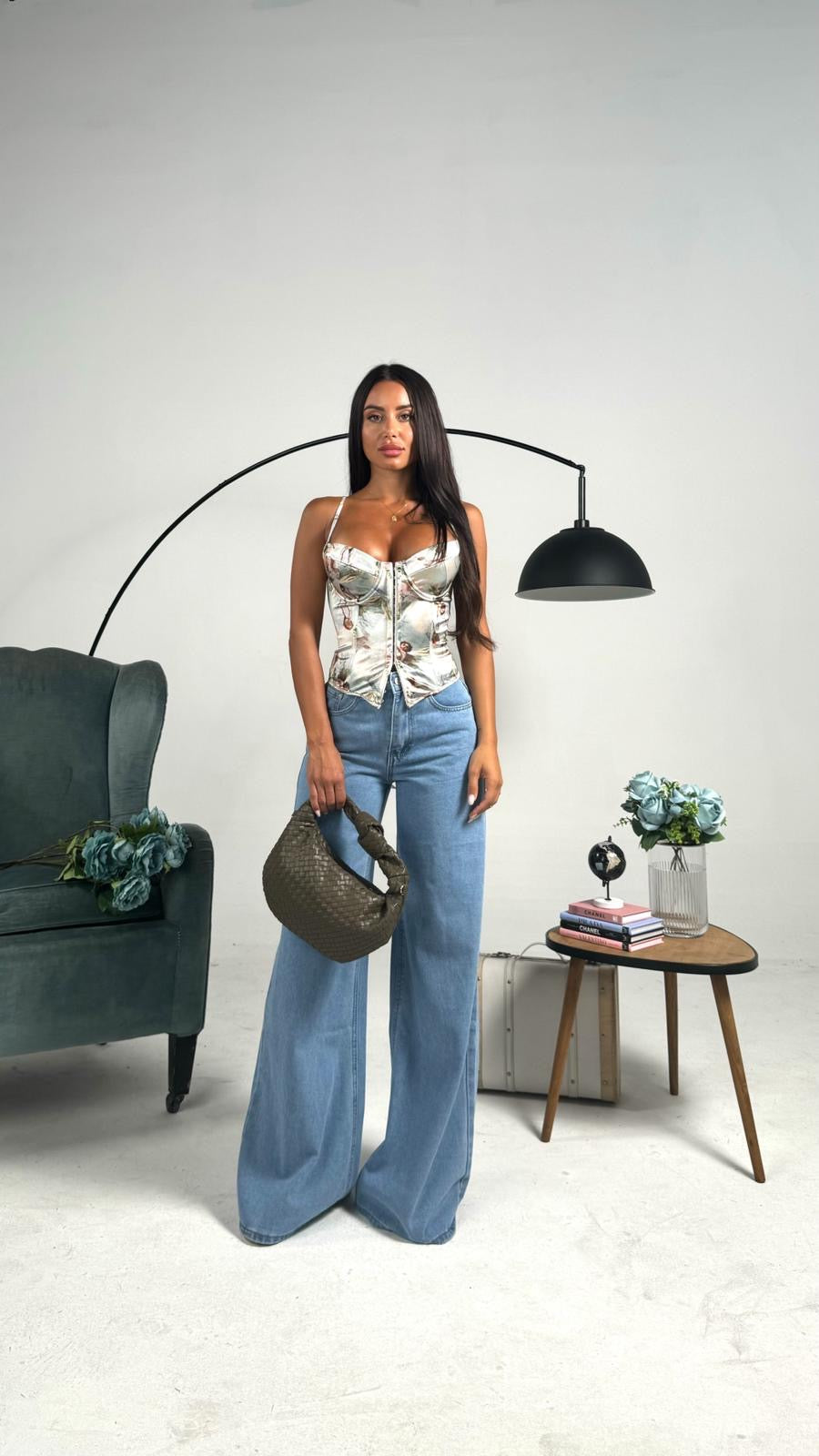 Jeans palazzo ampio