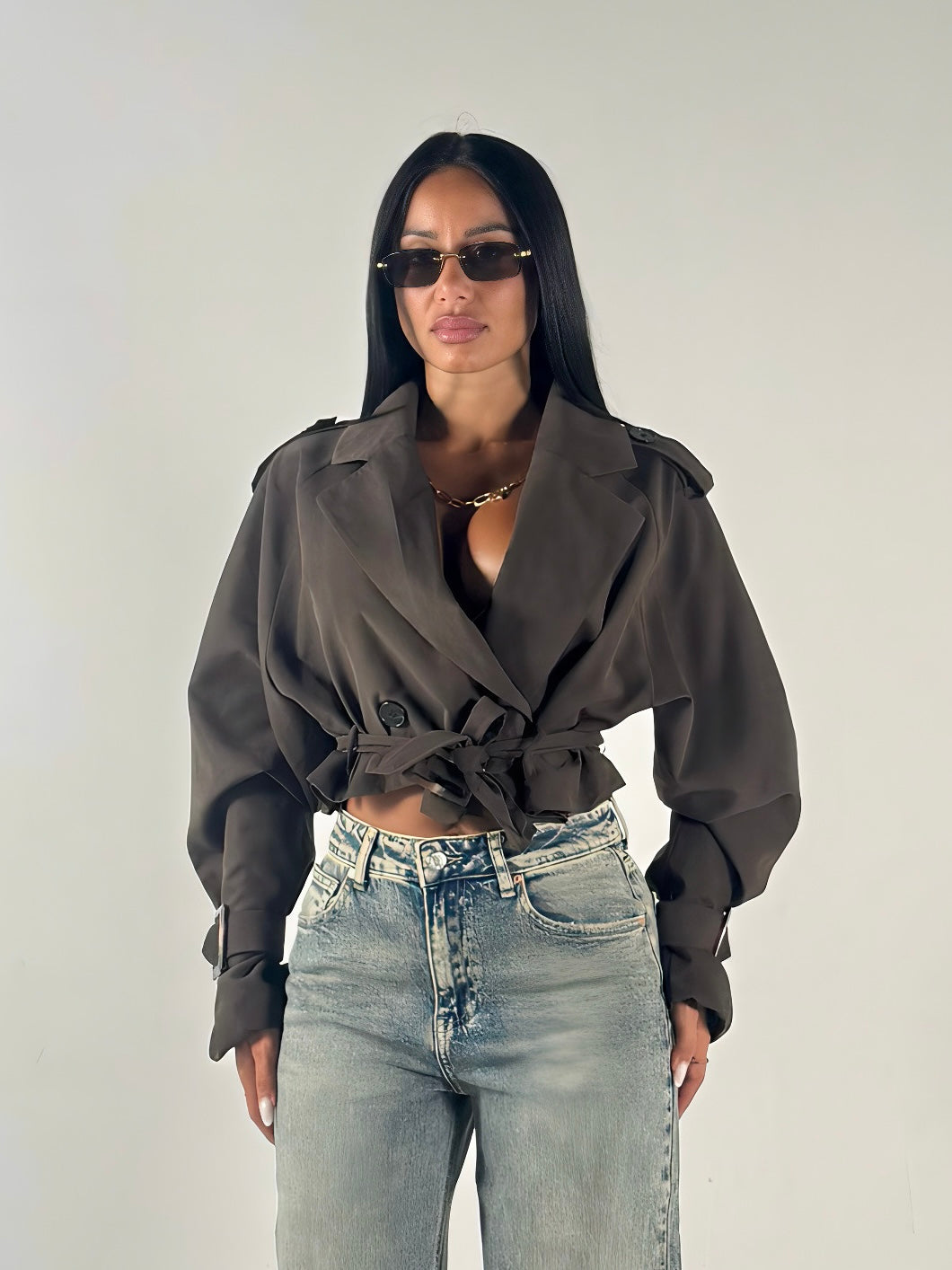 Trench crop marrone