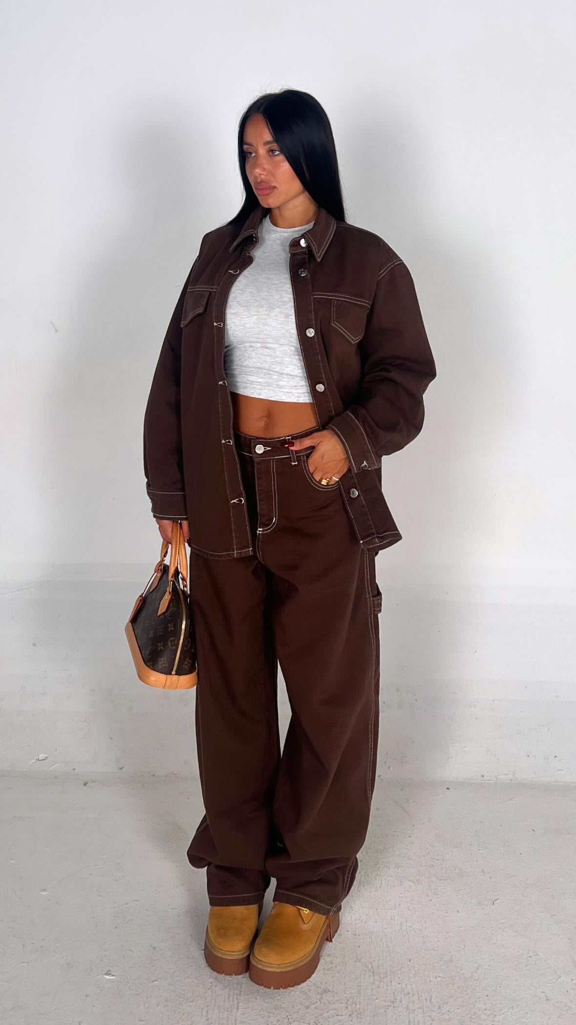 Coordinato carpenter marrone
